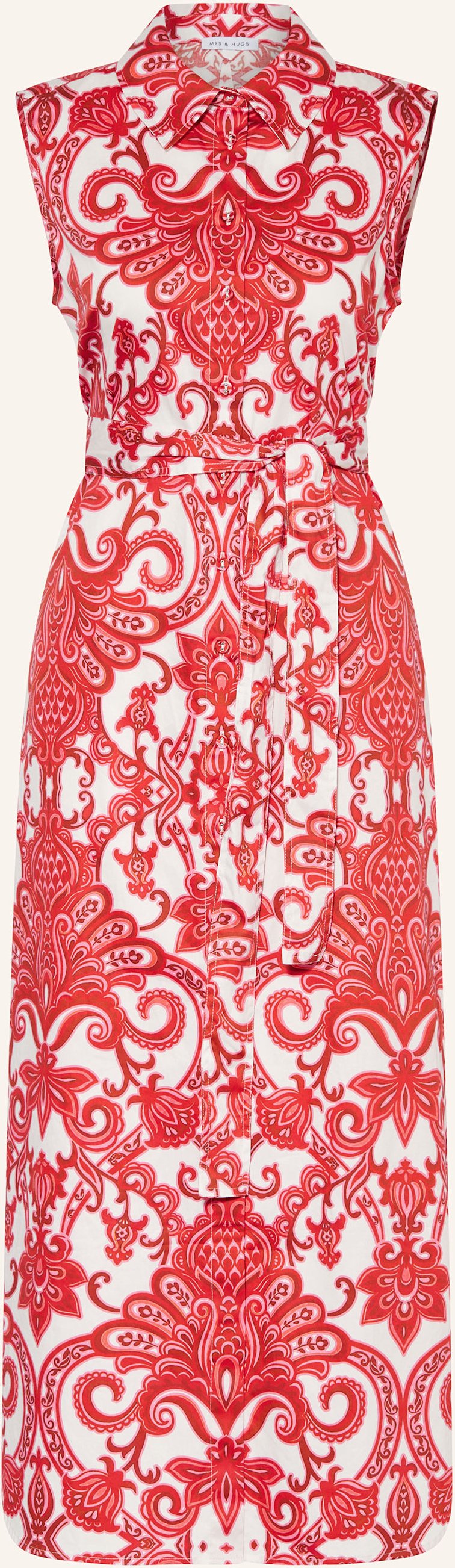 Mrs & Hugs Hemdblusenkleid blau