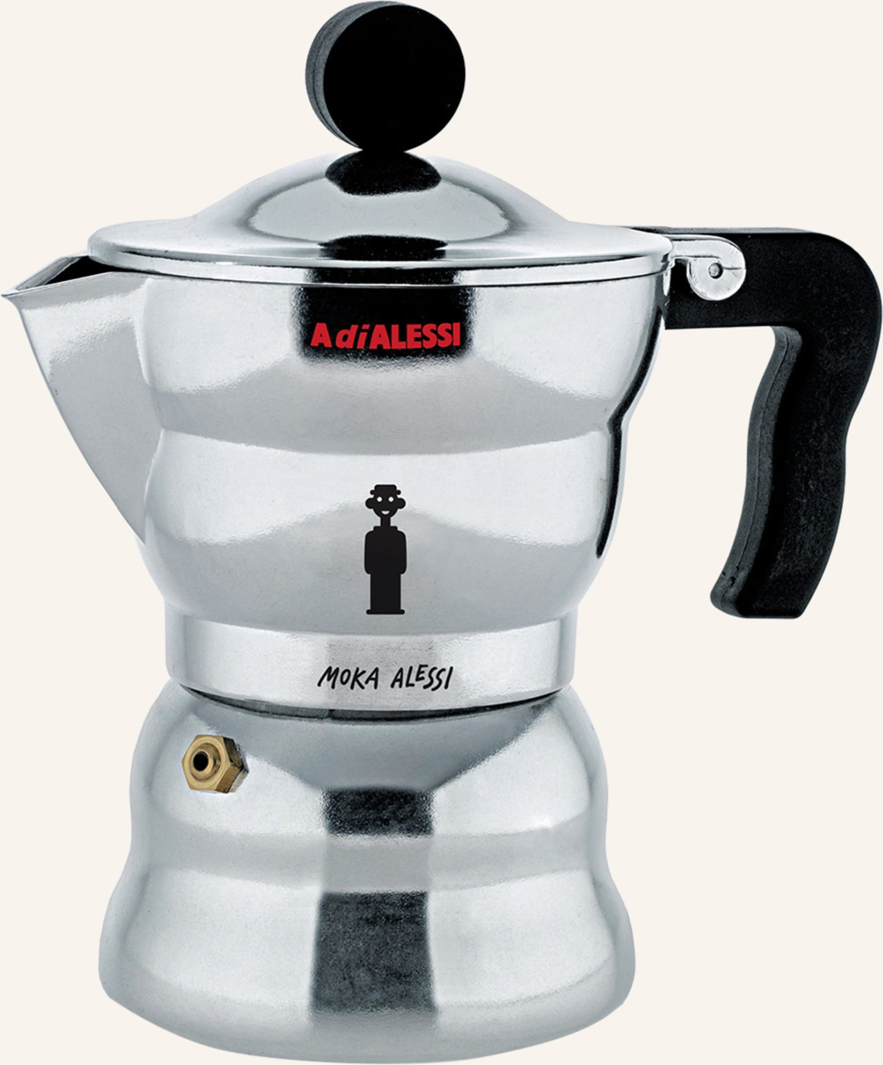 Alessi Espressokocher Moka Alessi silber