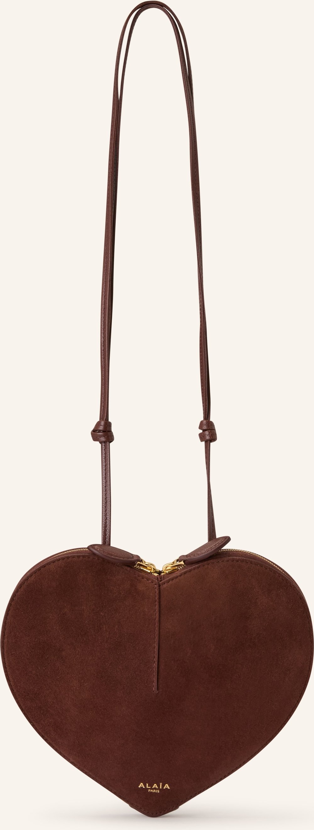 Alaïa Umhängetasche Le Coeur braun