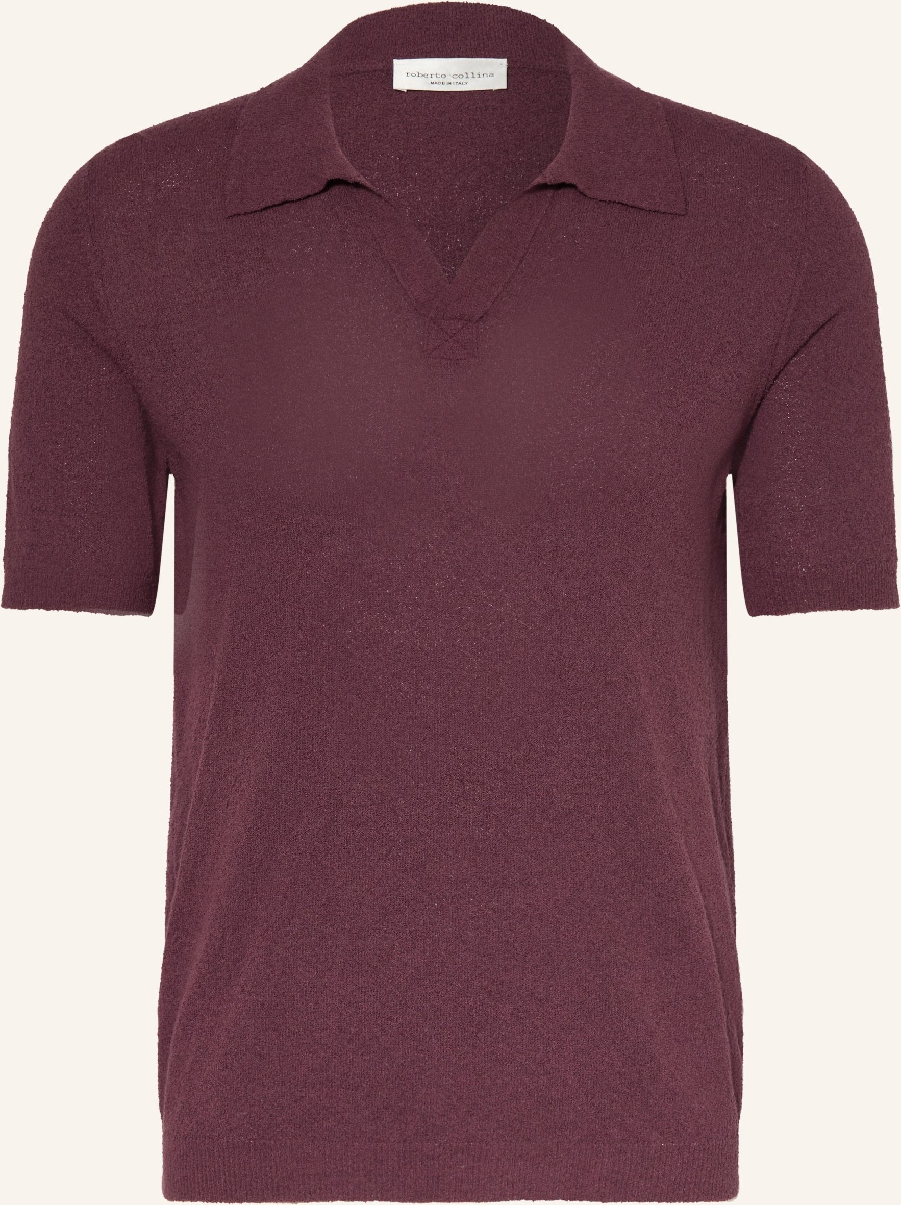 Roberto Collina Strick-Poloshirt rot