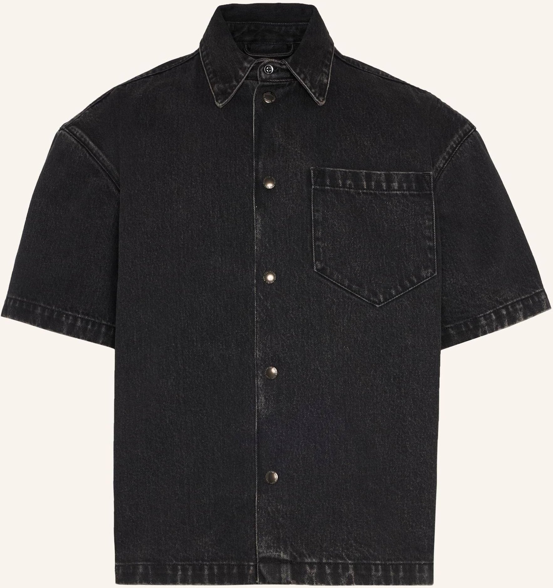 7 For All Mankind Shirt Over Camp schwarz