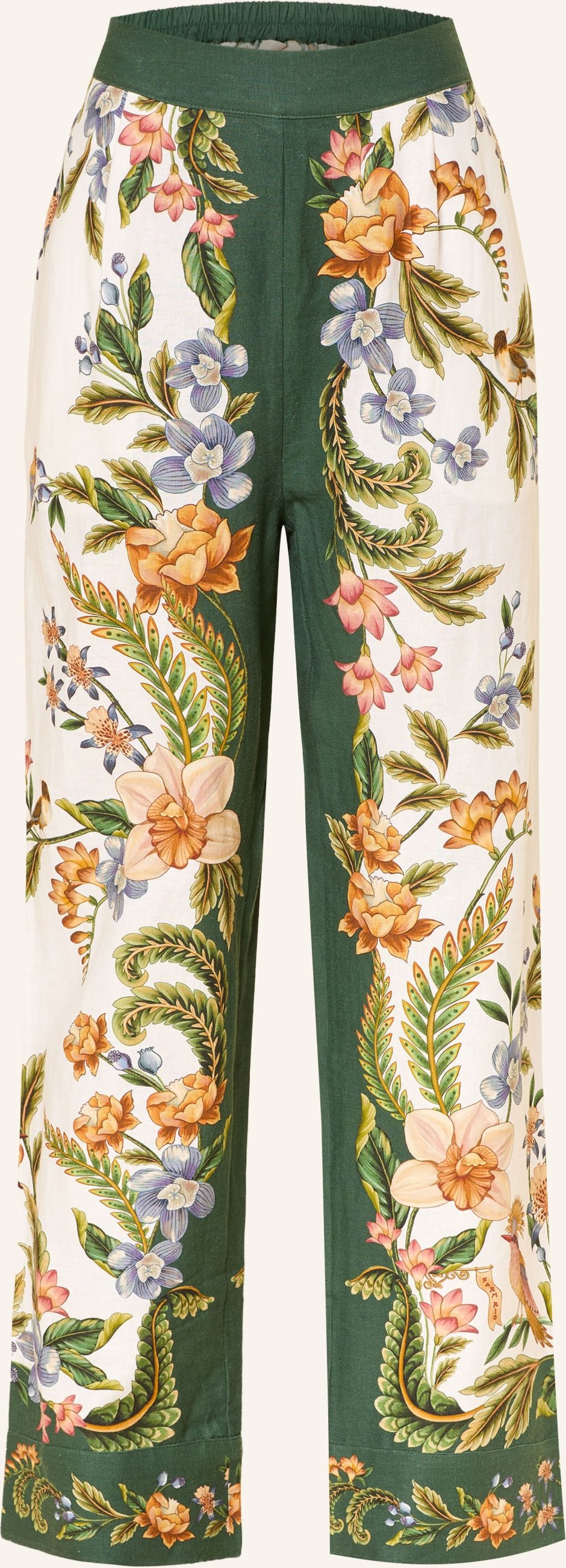 Farm Rio Marlenehose Nature Sand Mit Leinen beige