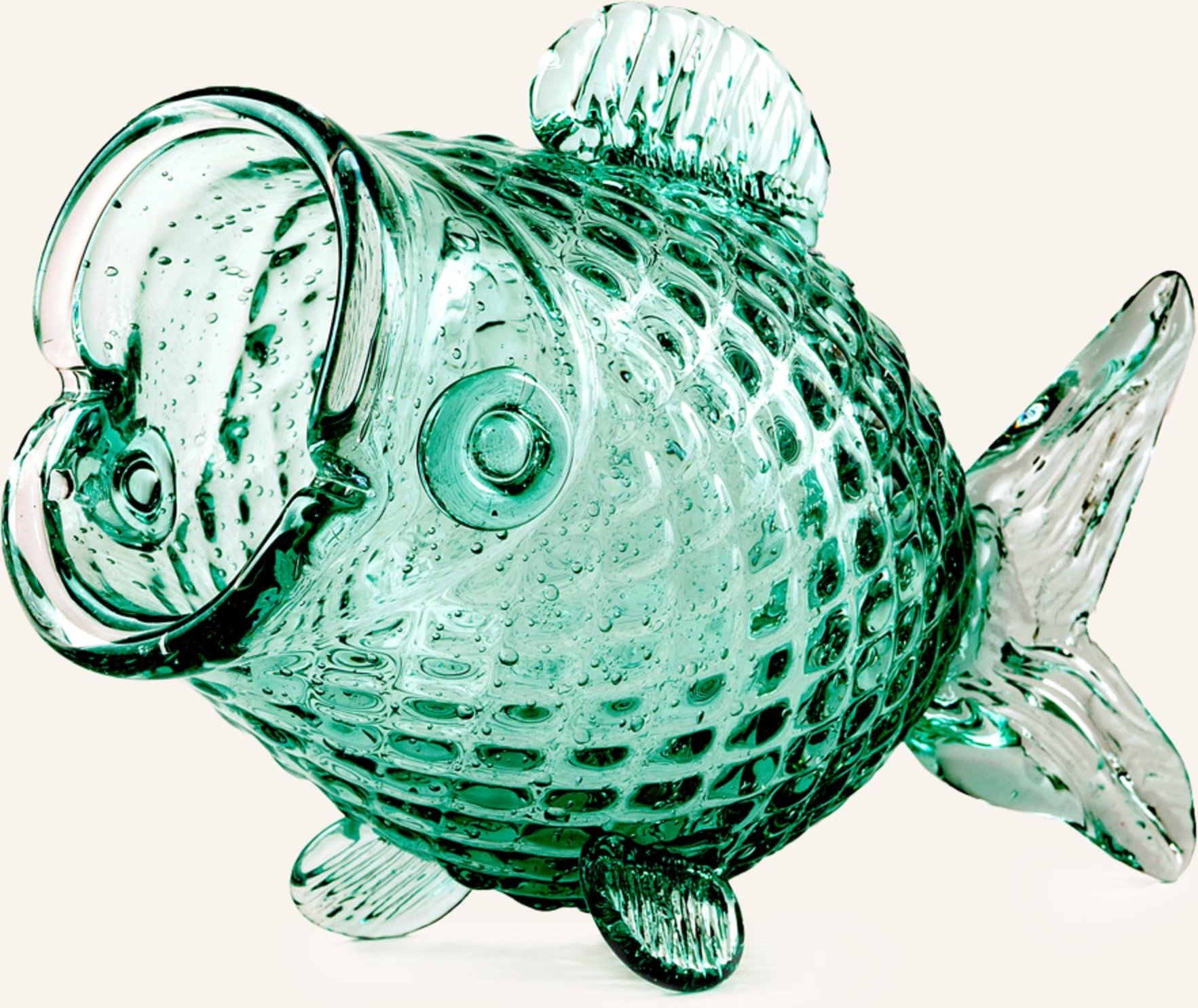 Polspotten Dekofigur Fat Fish gruen