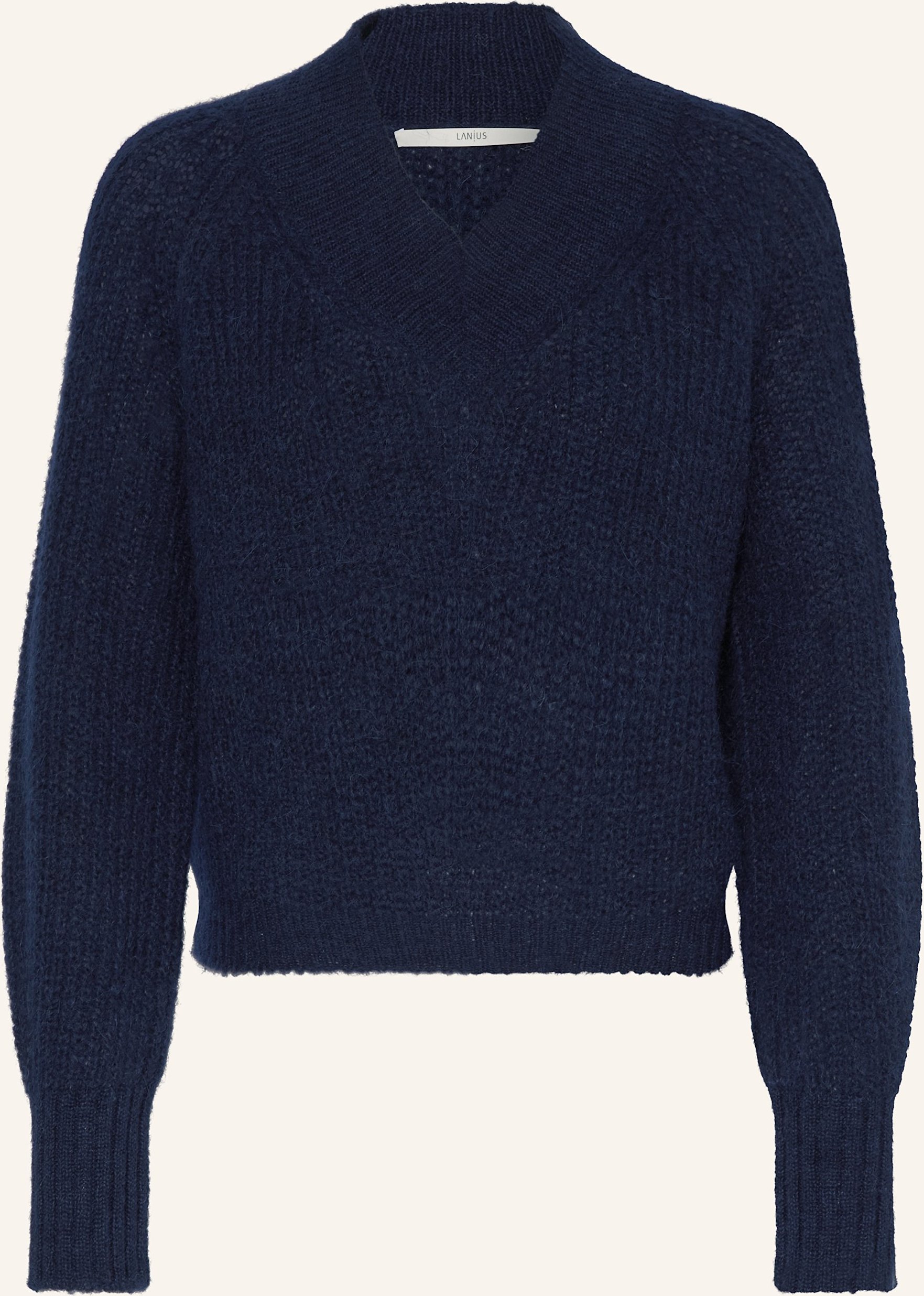 Thumbnail - Lanius Alpaka-Pullover blau