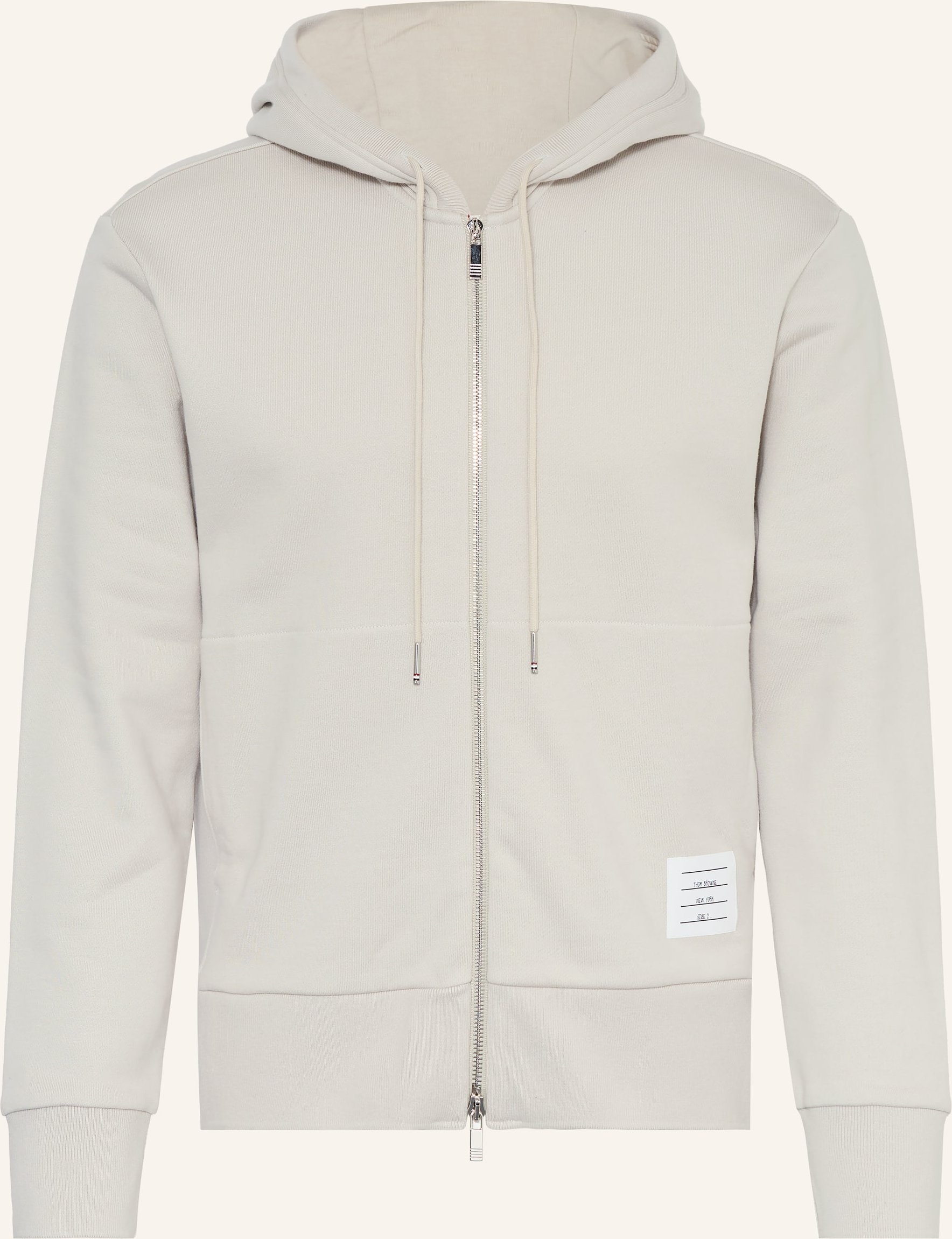 Thom Browne. Sweatjacke beige