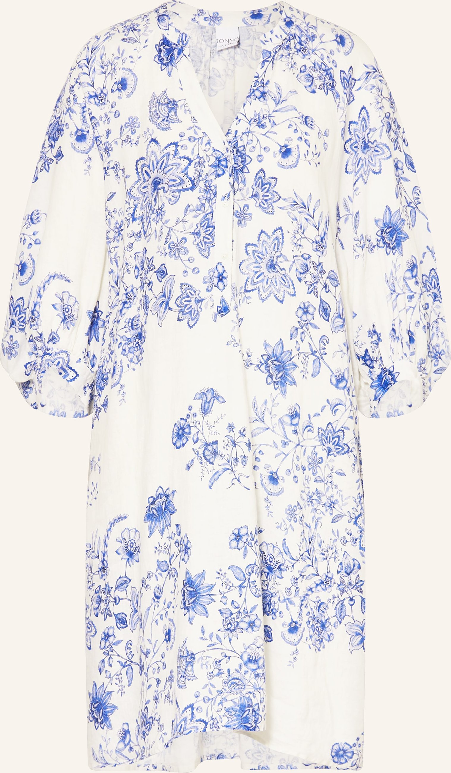 Tonno & Panna Leinenkleid weiss