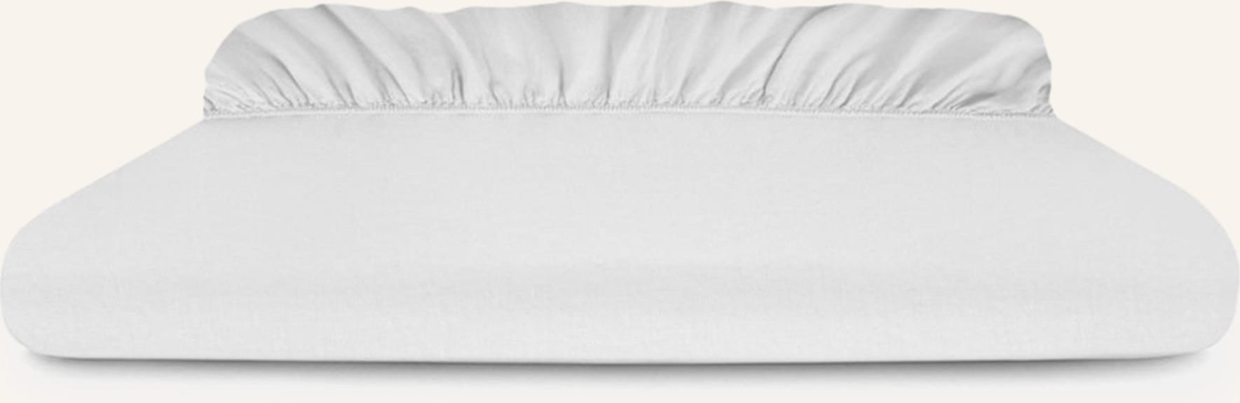 Royfort Spannbettlaken Leinen weiss