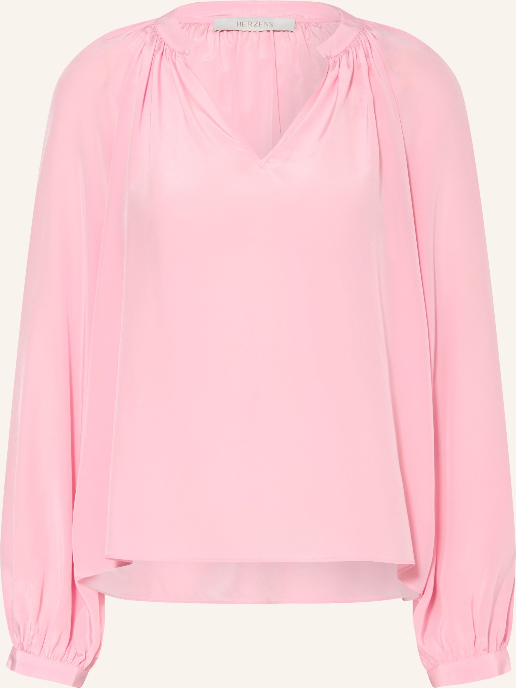 Herzens Blusenshirt Aus Seide rosa