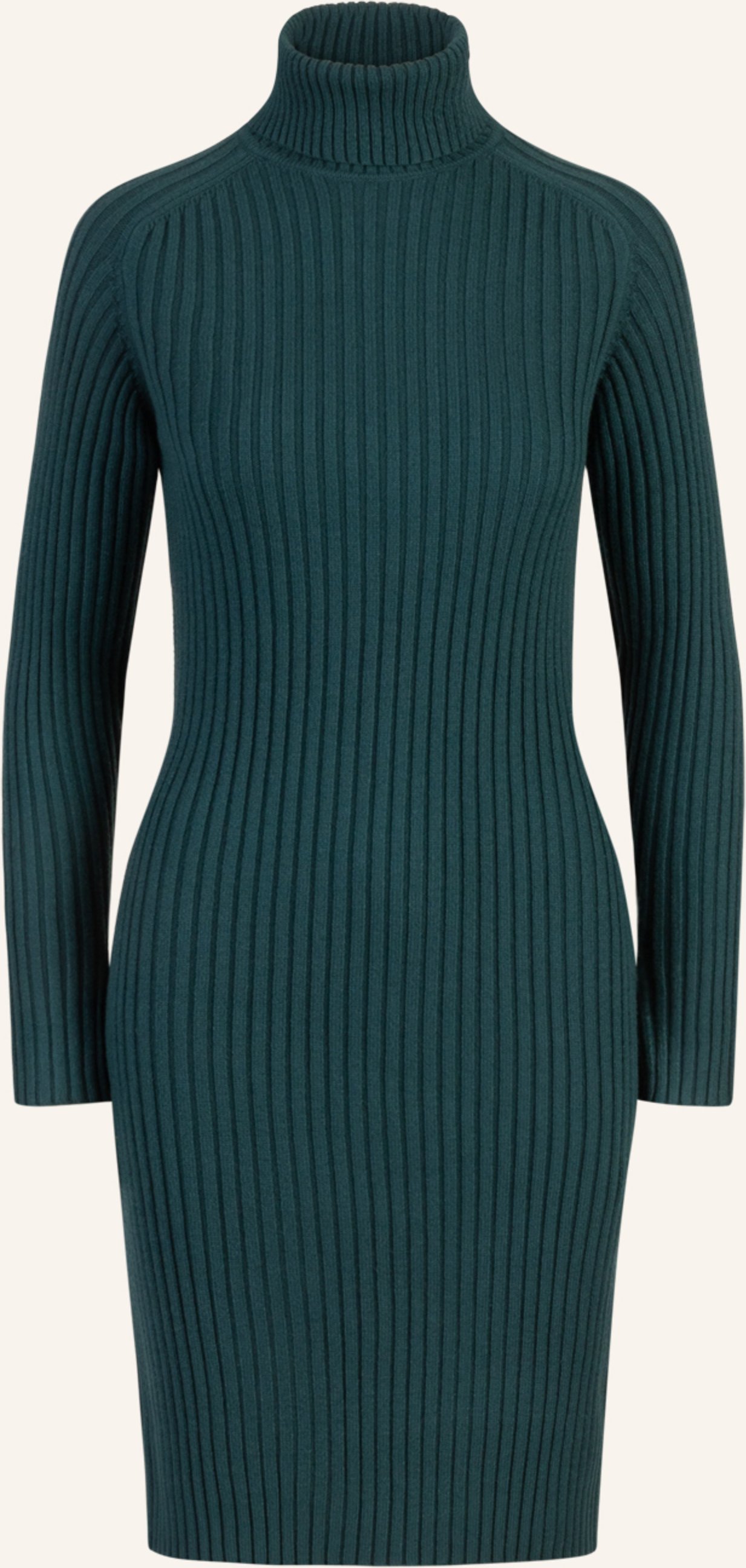 Apart Rippenstrickkleid gruen