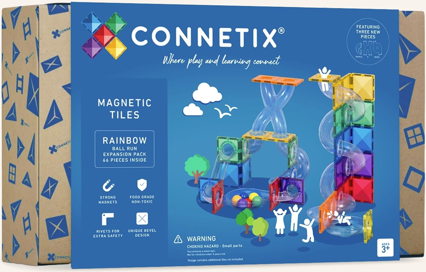 Thumbnail - Connetix Kugelbahnen-Erweiterungs-Set Regenbogen blau