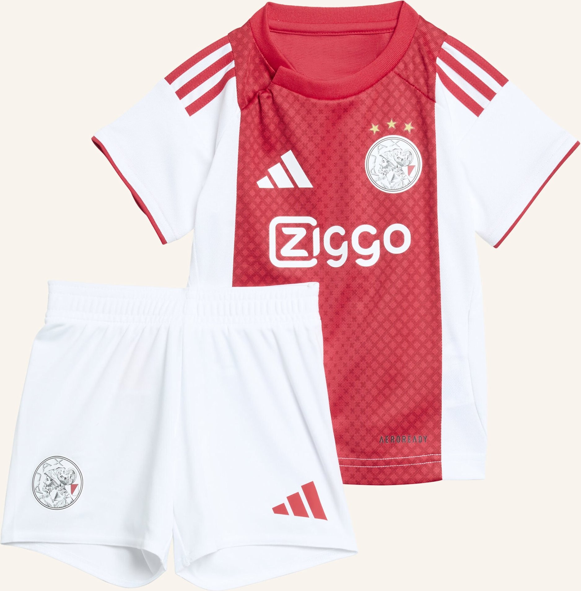 Thumbnail - Adidas Ajax 25/26 Kids Mini-Heimausrüstung weiss