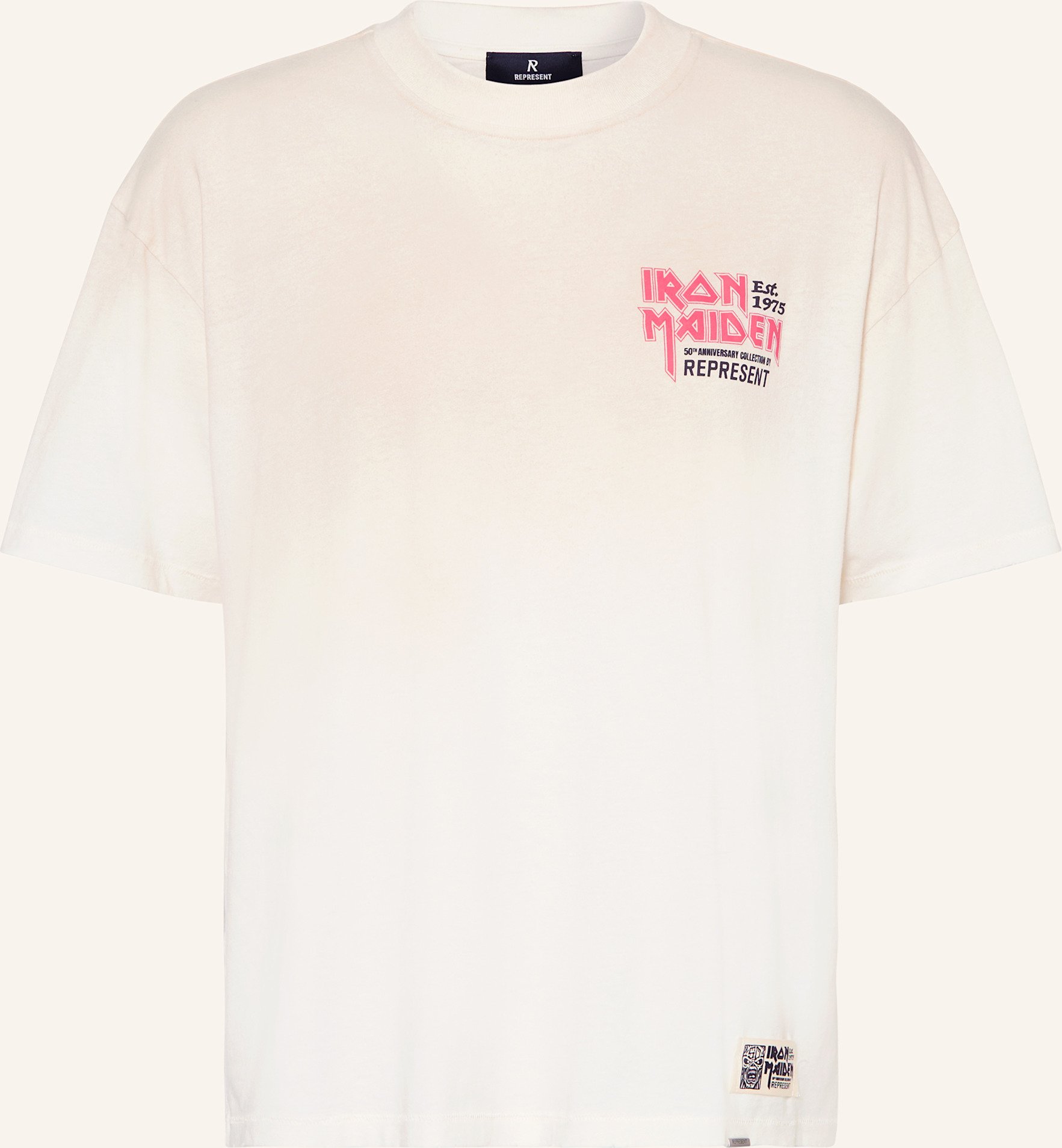 Represent T-Shirt Iron Maiden X Anniversary beige