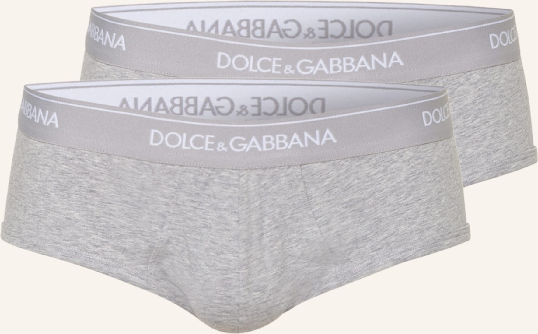 Dolce & Gabbana 2er-Pack Slips grau