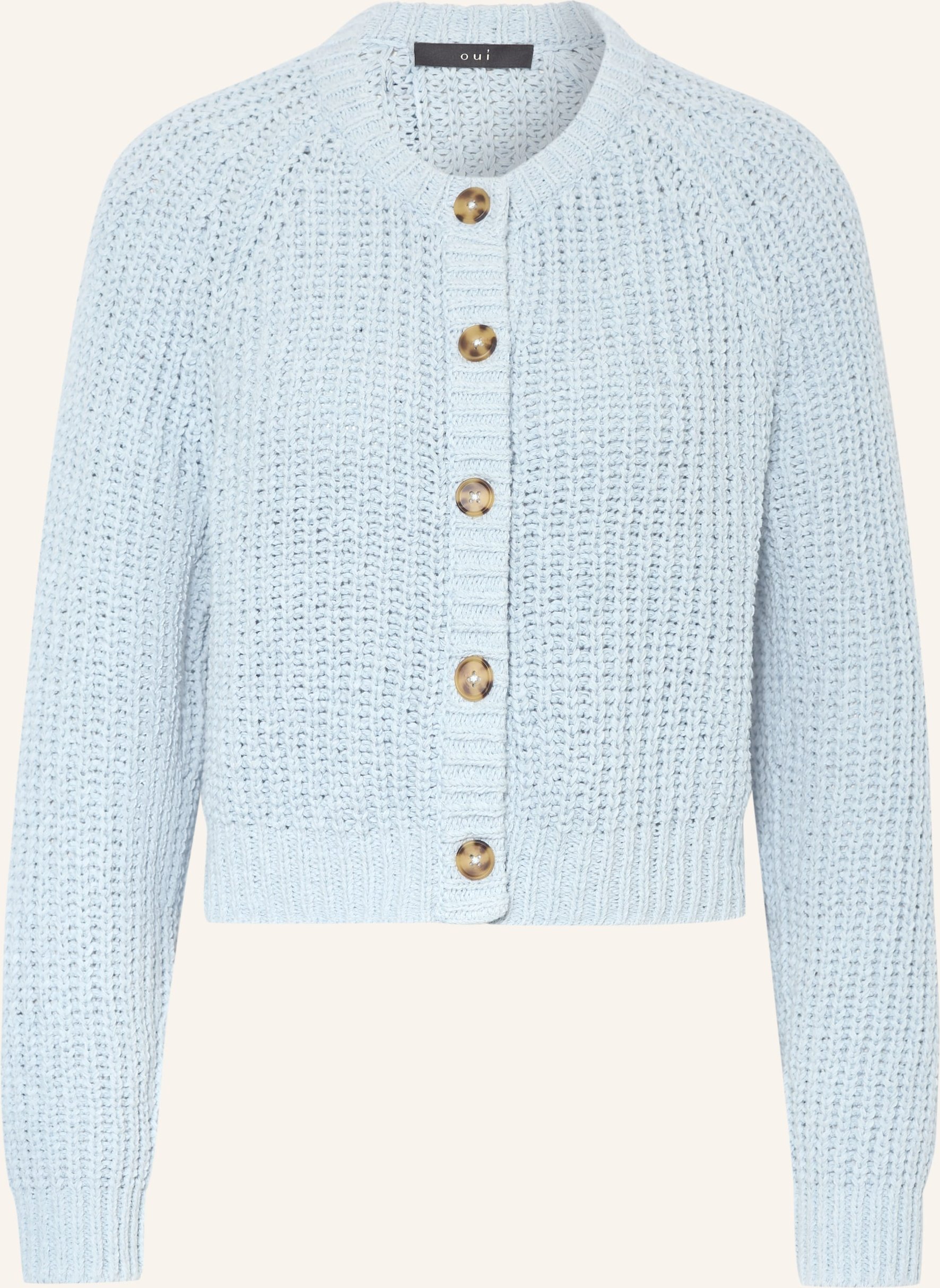 Oui Strickjacke blau