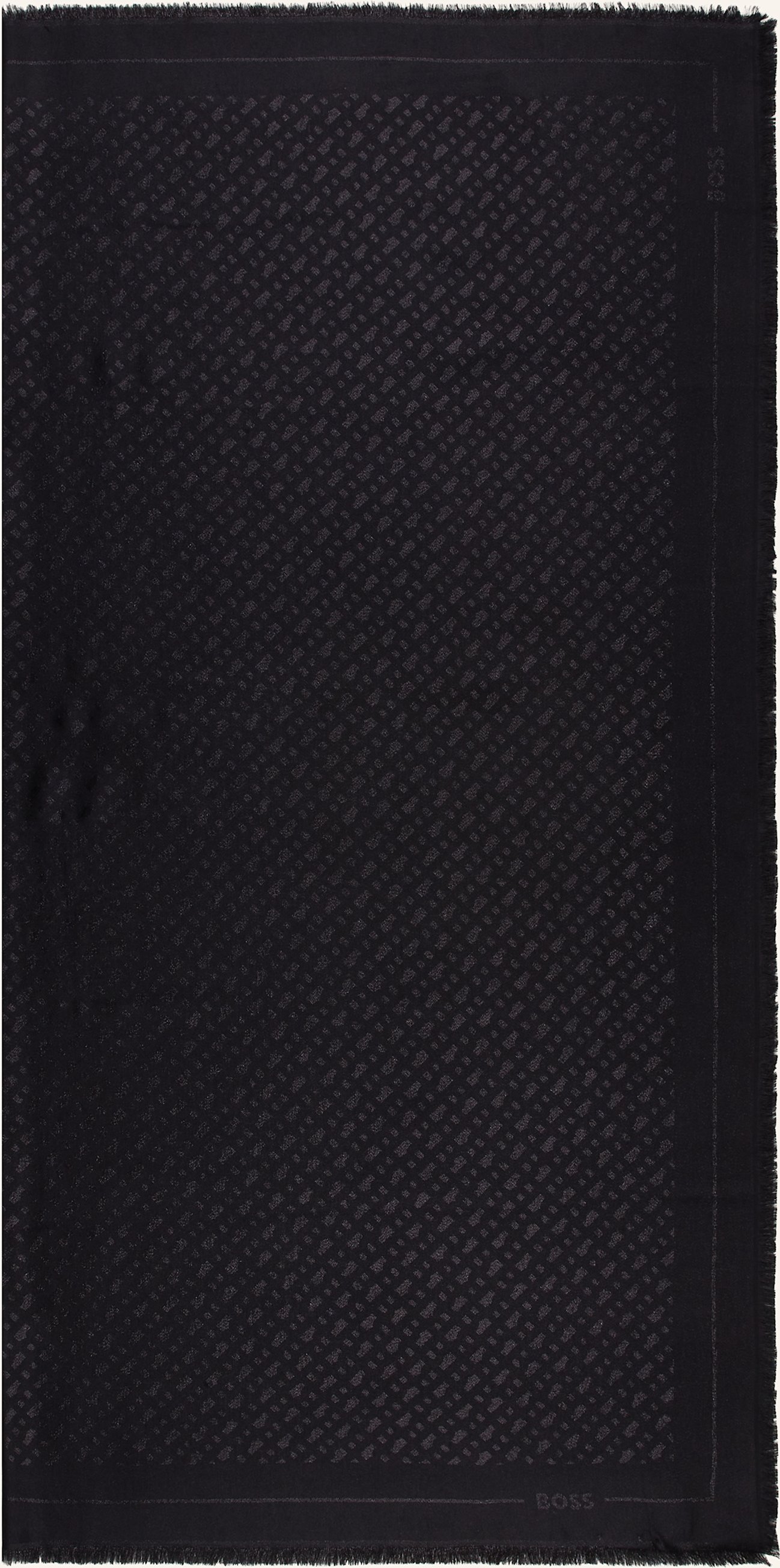 Boss Schal Mit Glitzergarn schwarz