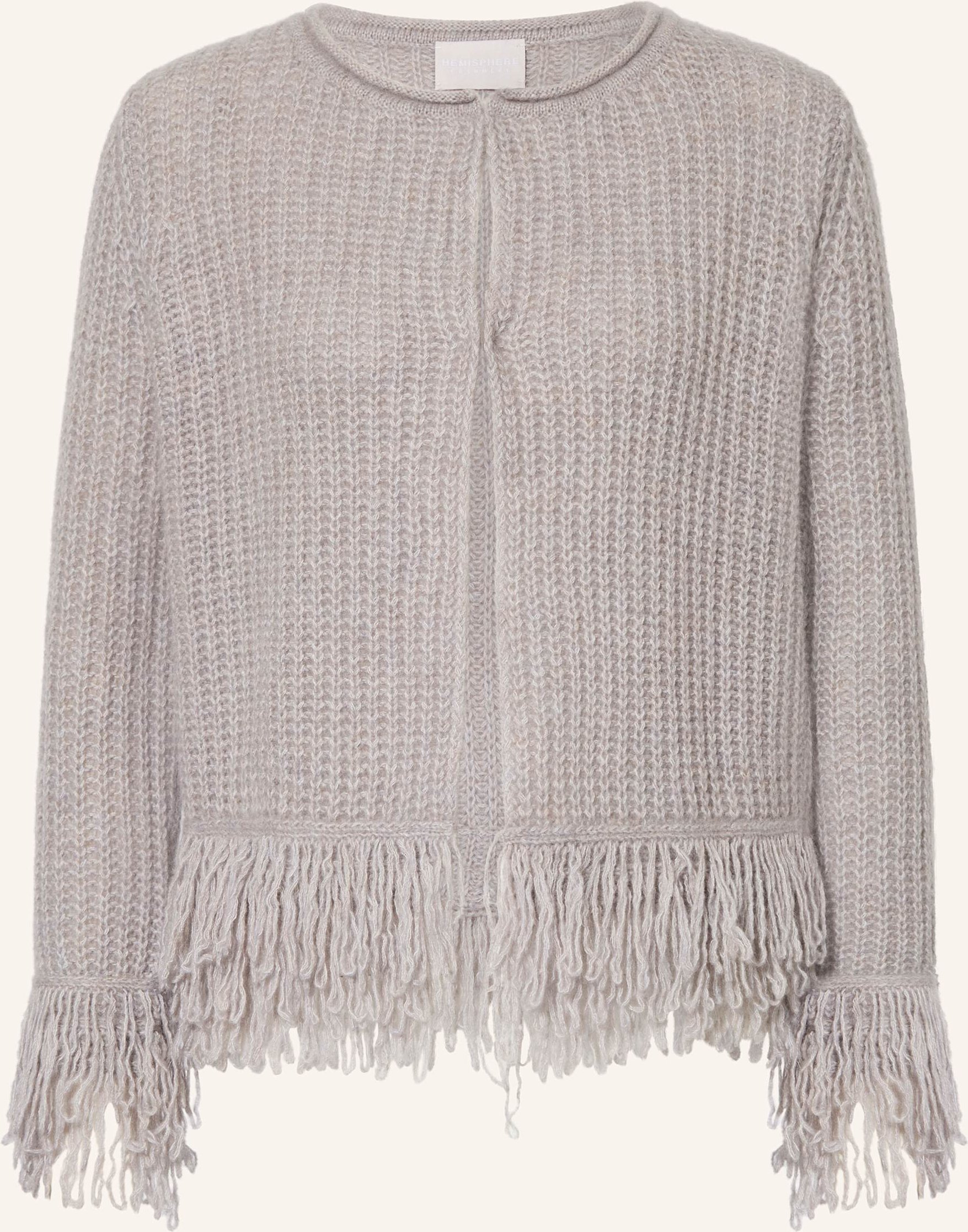 Thumbnail - Hemisphere Strickjacke Mit Cashmere grau