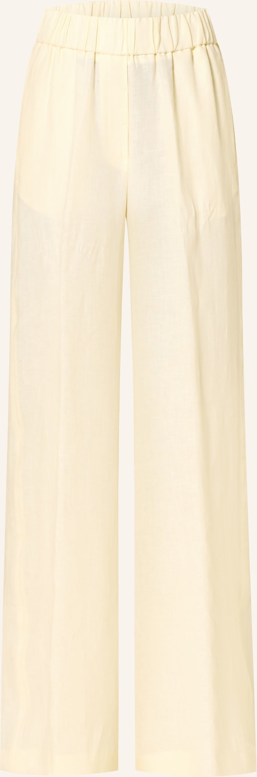 Peserico Marlenehose Aus Leinen gelb