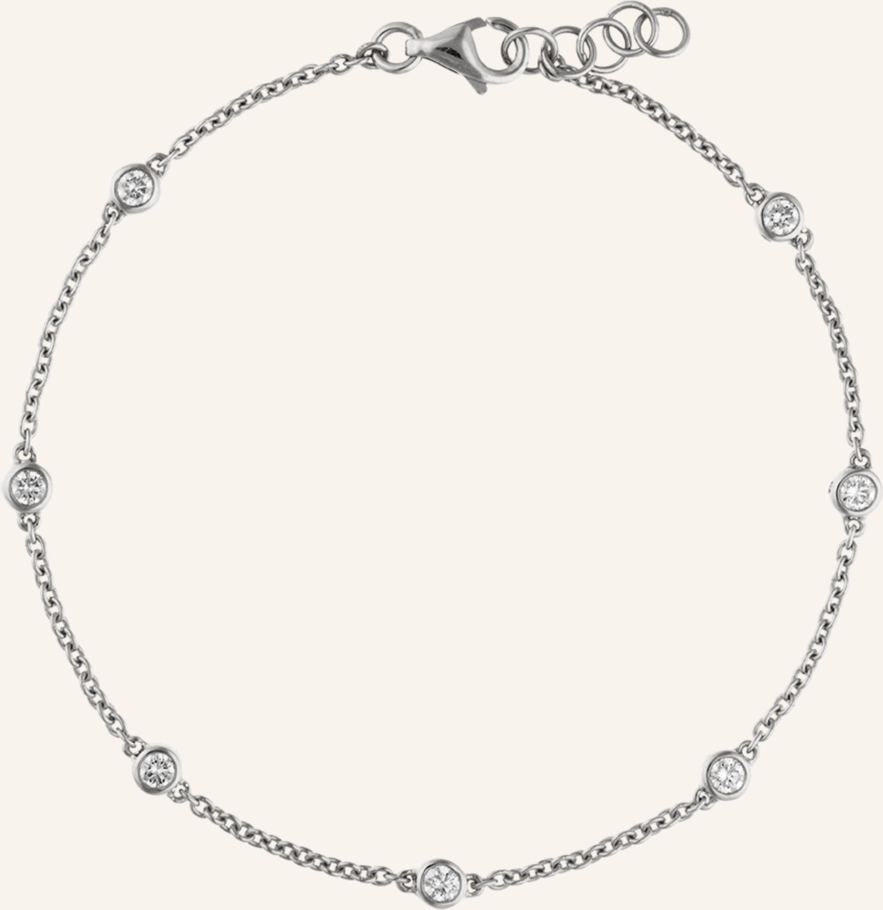 Cada Armband 7 Diamond silber