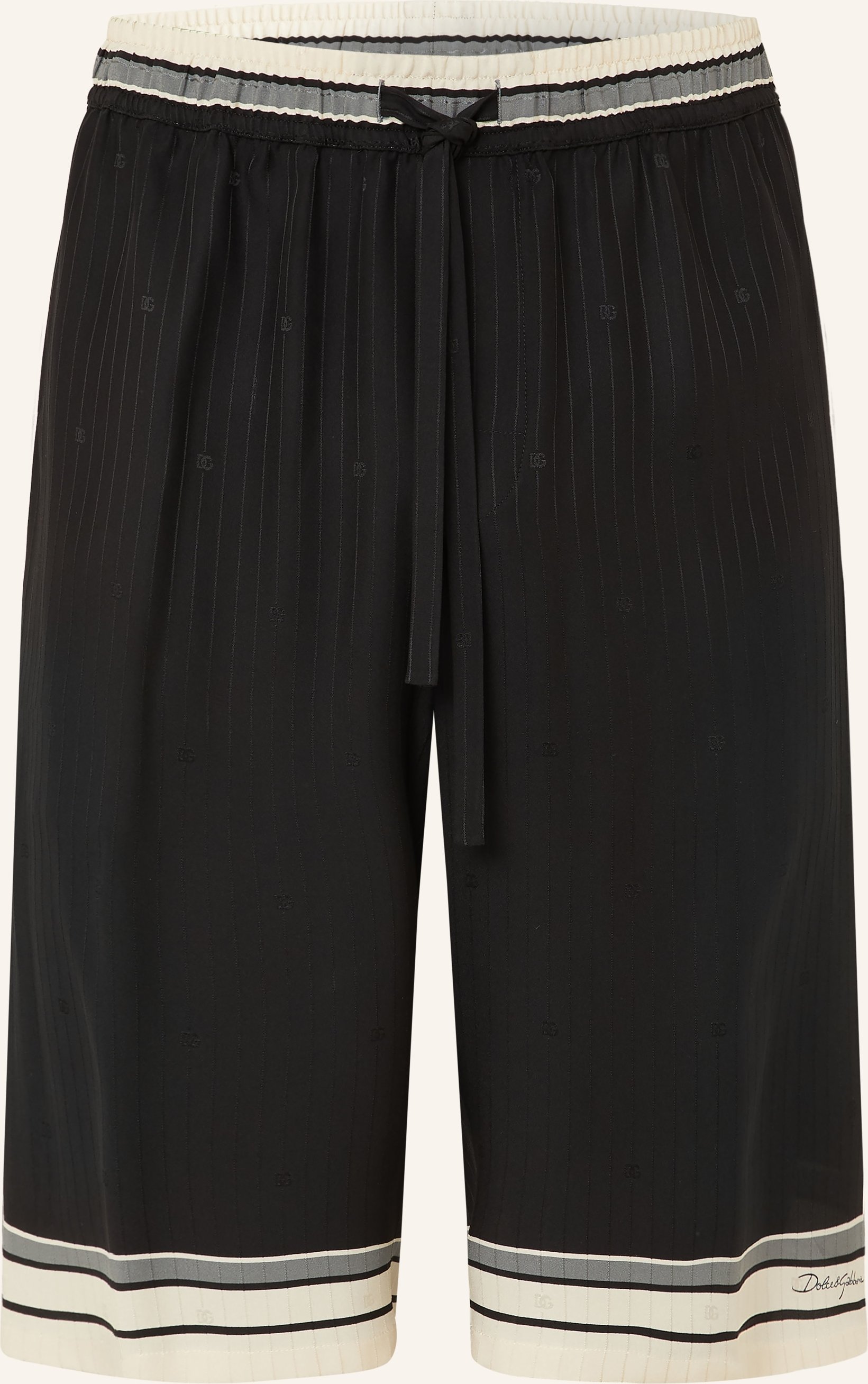 Dolce & Gabbana Seidenshorts Vanity schwarz