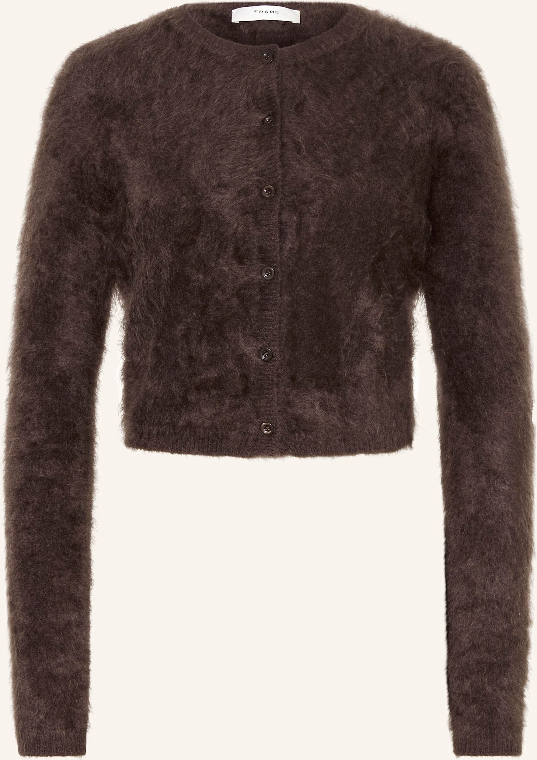 Frame Strickjacke Aus Cashmere braun