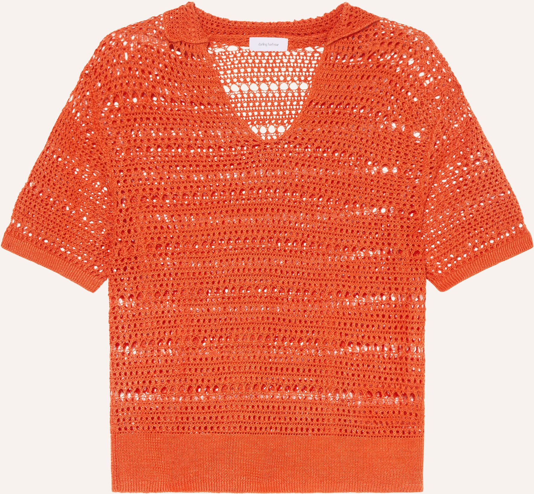 Darling Harbour Häkelshirt orange