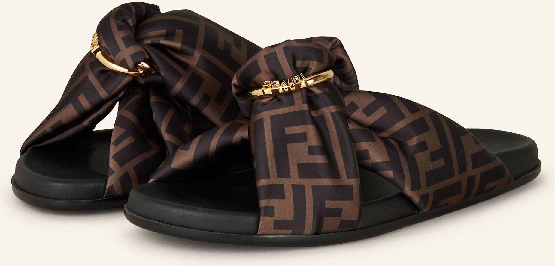 Fendi Pantoletten schwarz