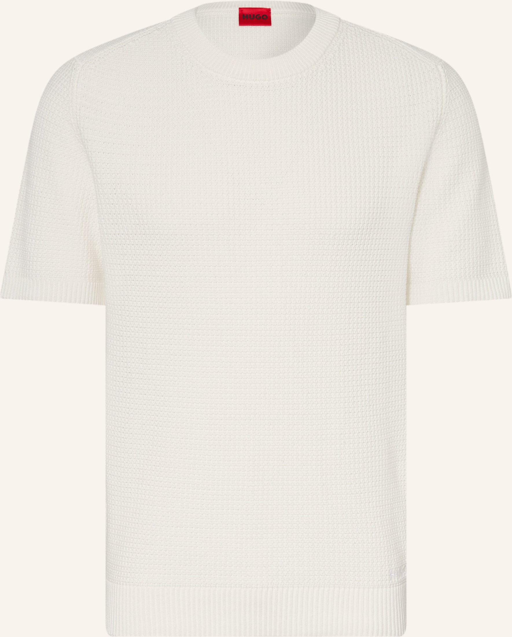 Hugo Strickshirt Saffon weiss