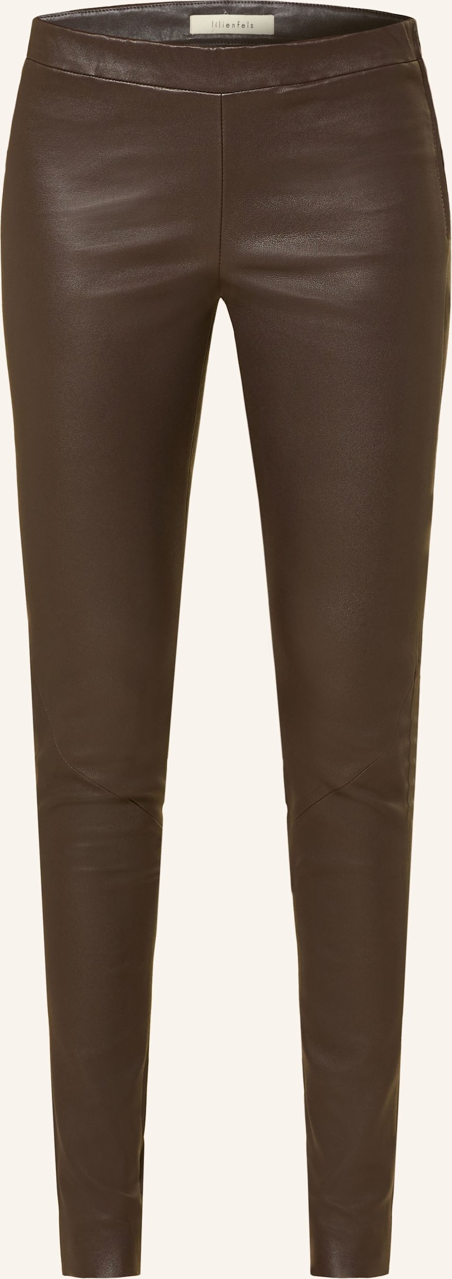Lilienfels Leder-Leggings braun