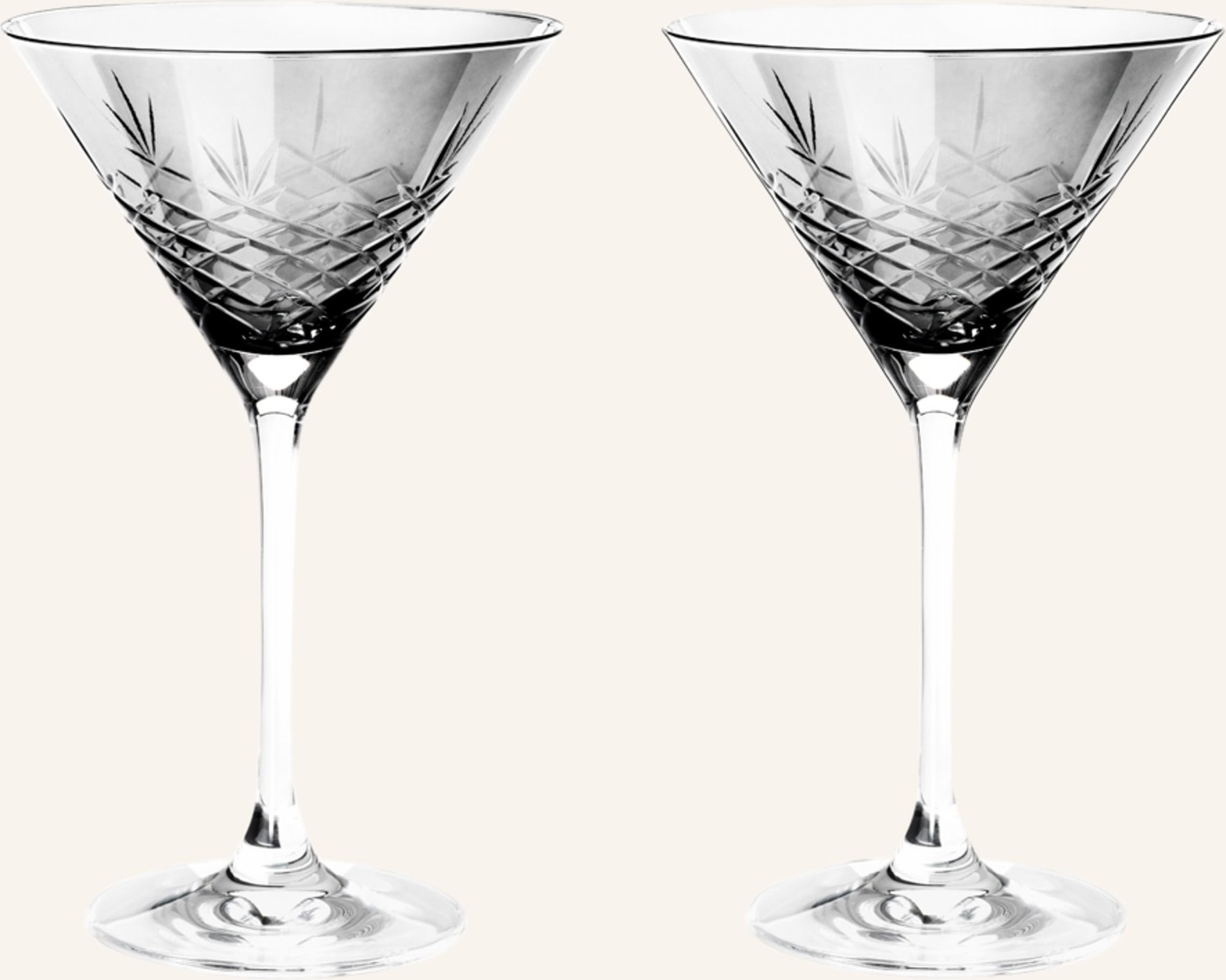 Frederik Bagger 2er-Set Cocktailgläser Crispy Cocktail grau