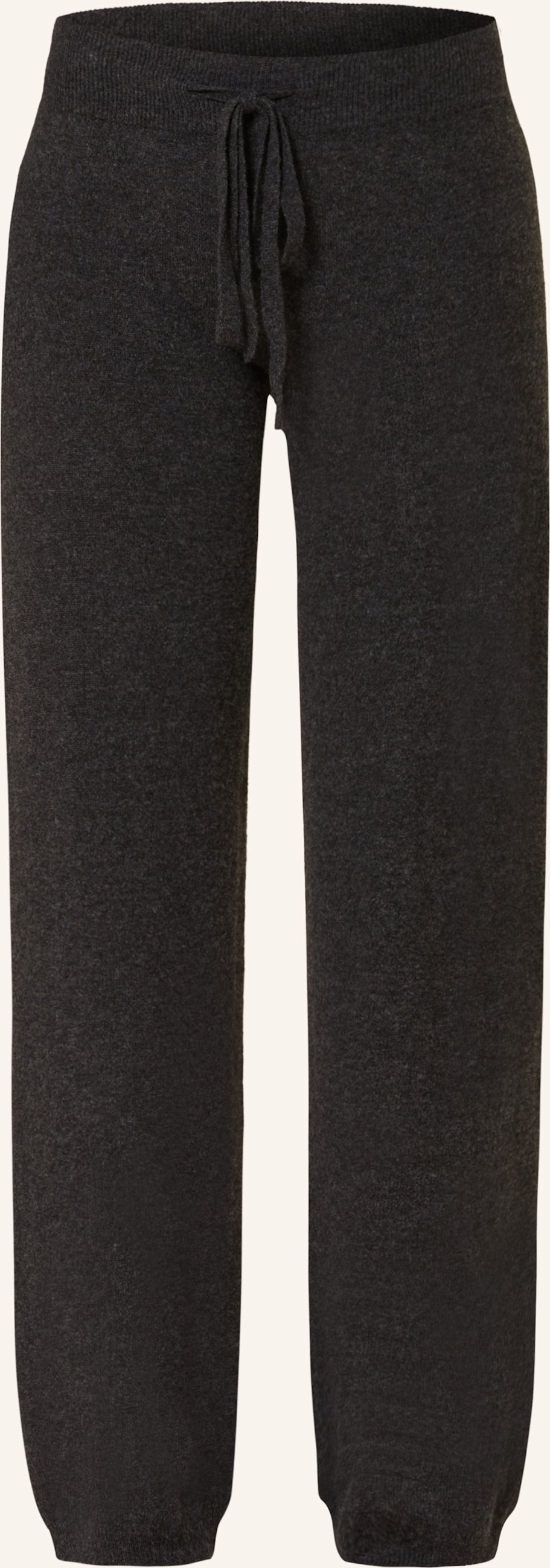 Black Palms Strickhose Cashi Mit Cashmere grau