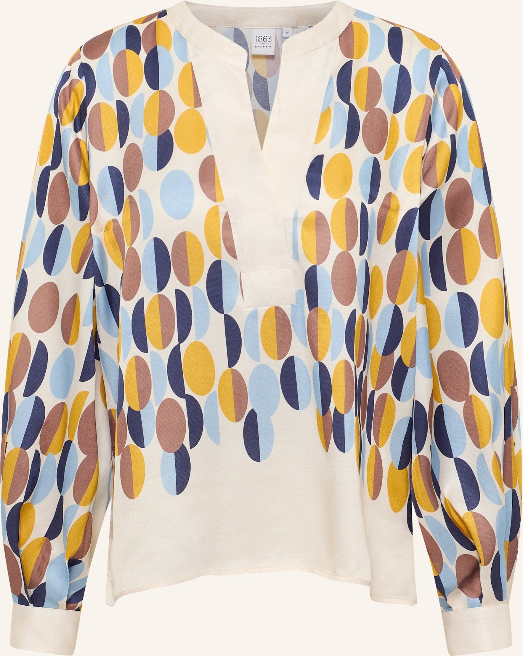 1863 By Eterna Bluse Loose Fit beige