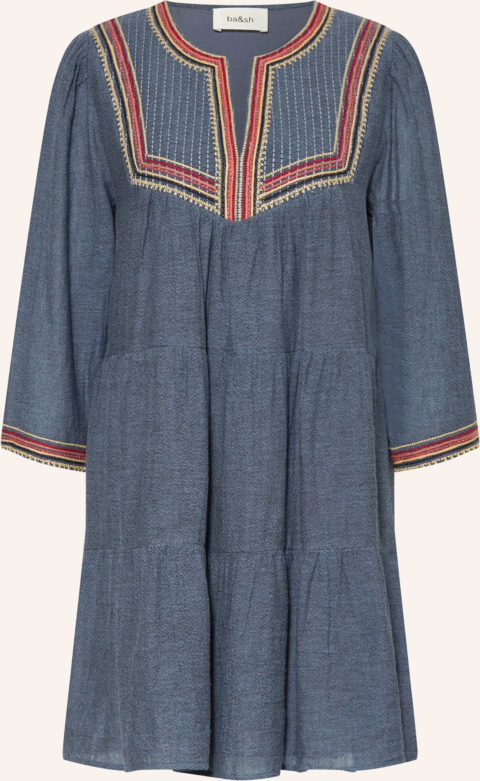 Ba&Sh Kleid Ciana Mit 3/4-Arm blau