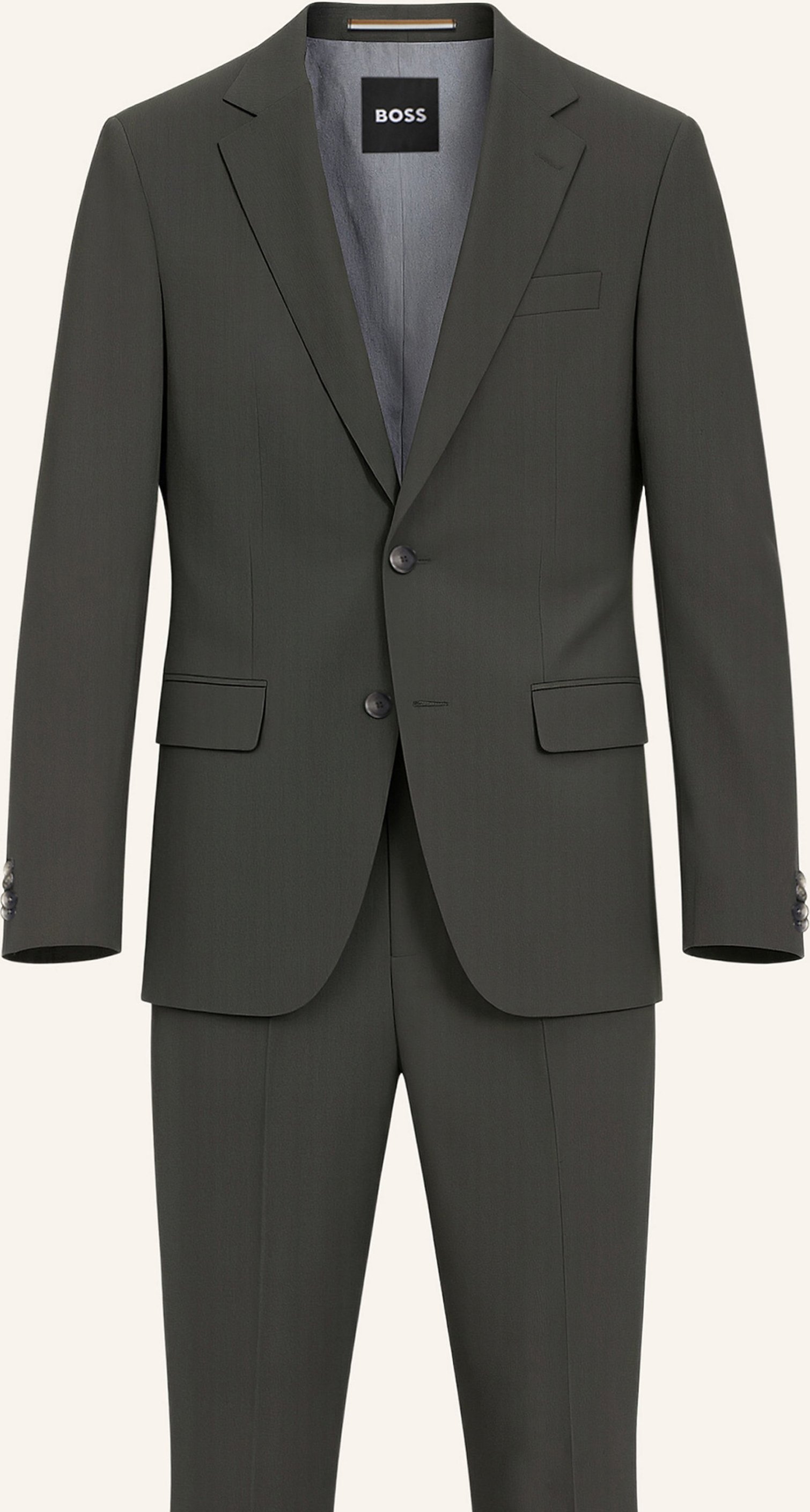 Boss Business Anzug H-Huge-2pcs-253 Slim Fit gruen