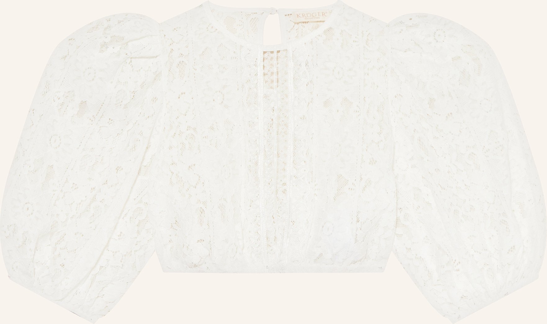 Krüger Dirndlbluse Aus Spitze weiss