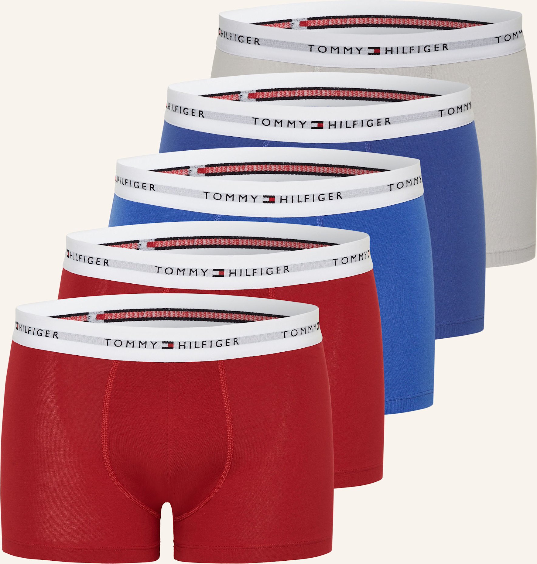 Tommy Hilfiger 5er-Pack Boxershorts rot