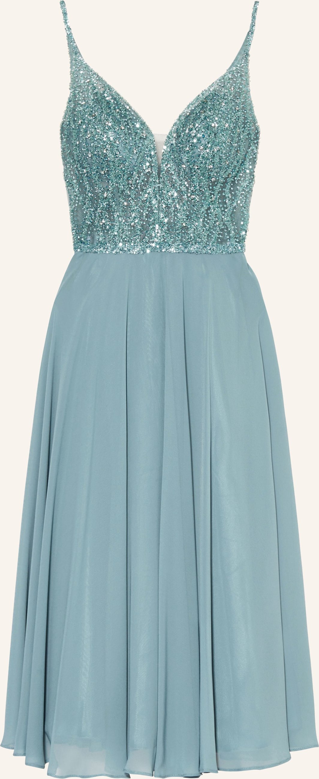 Thumbnail - Hey Kyla Cocktailkleid Mit Pailetten Und Schmucksteinen blau