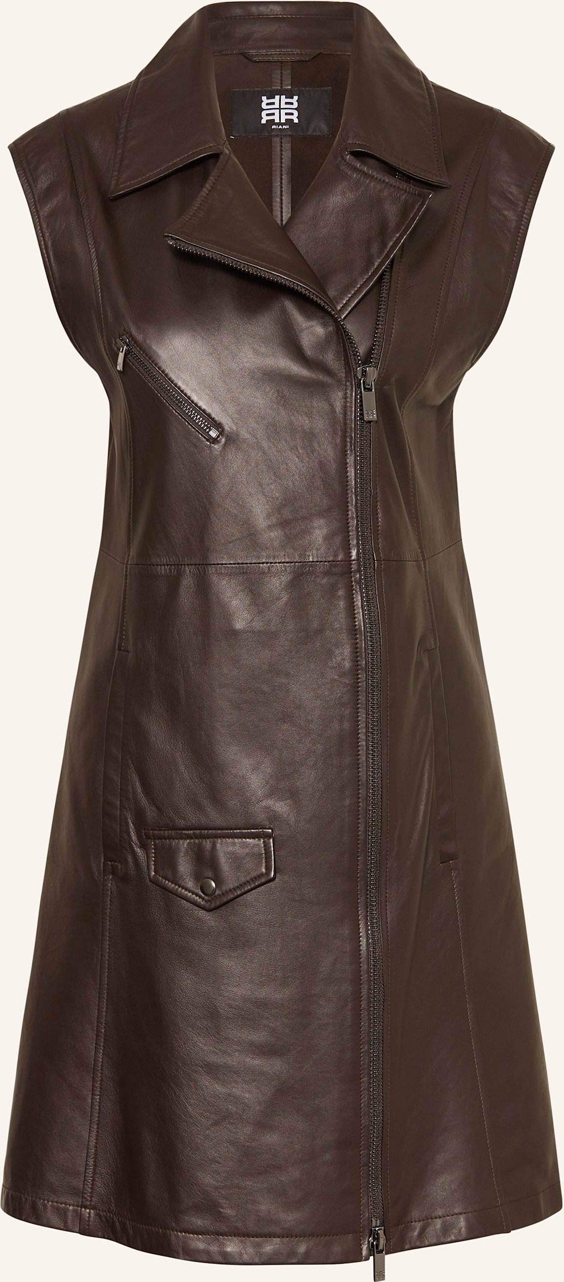 Riani Lederkleid rot