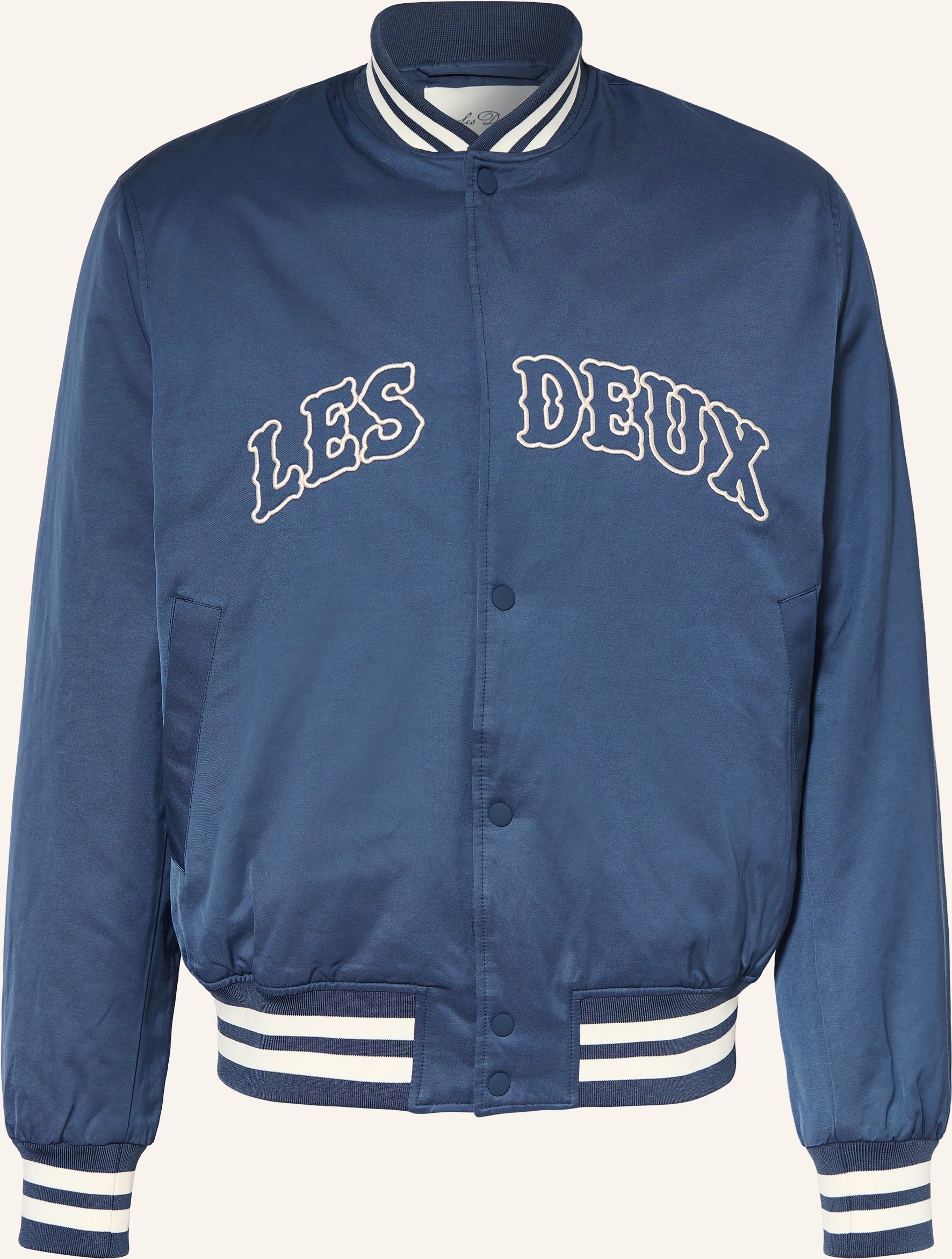Les Deux Blouson Varsity blau