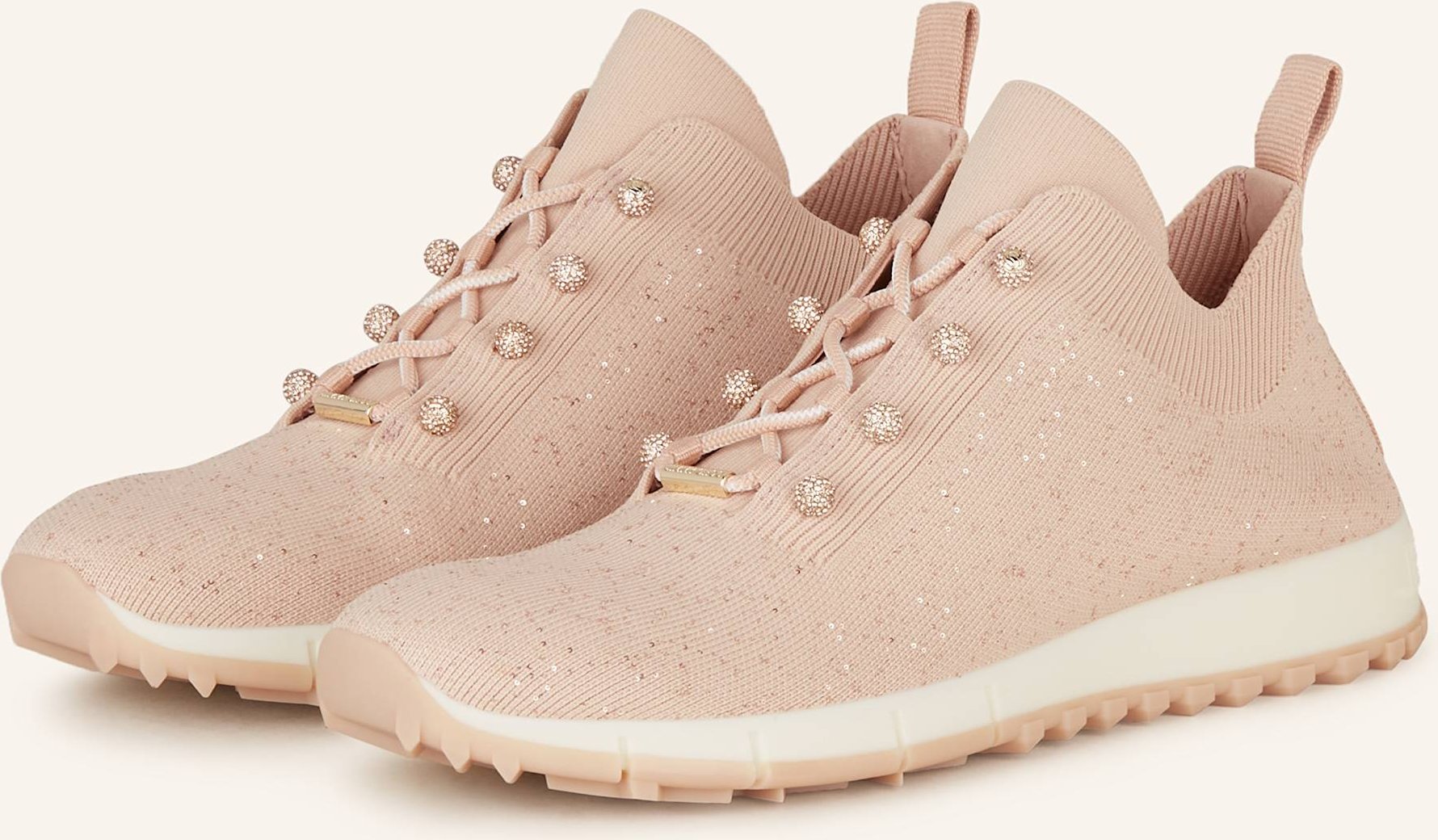 Jimmy Choo Sneaker Veles Mit Pailletten rosa