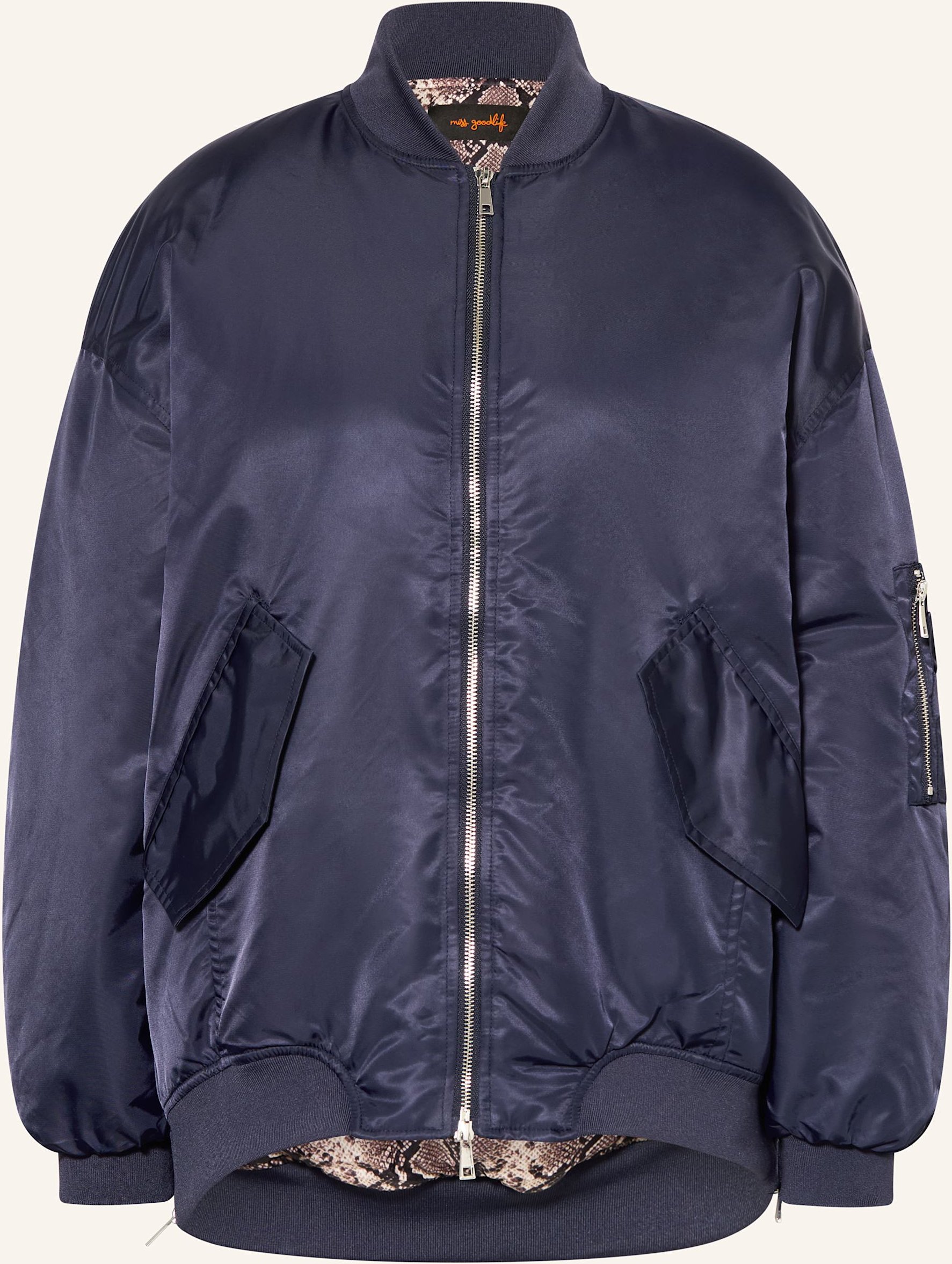 Miss Goodlife Oversized-Blouson blau