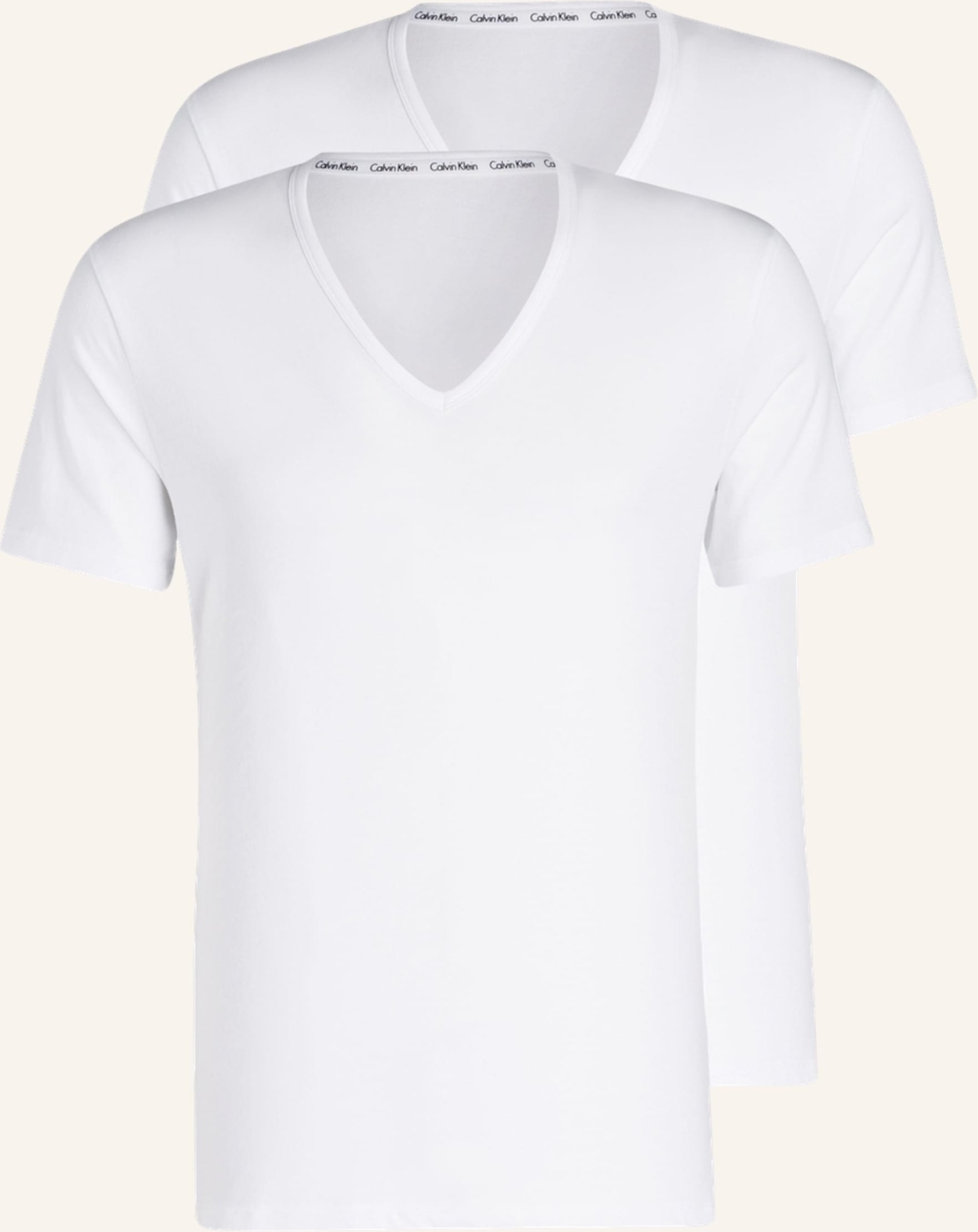 Calvin Klein 2er-Pack Lounge-Shirts Modern Cotton weiss
