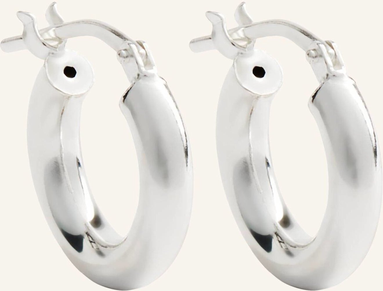 Pompidou Ohrringe Tiny By Glambou silber