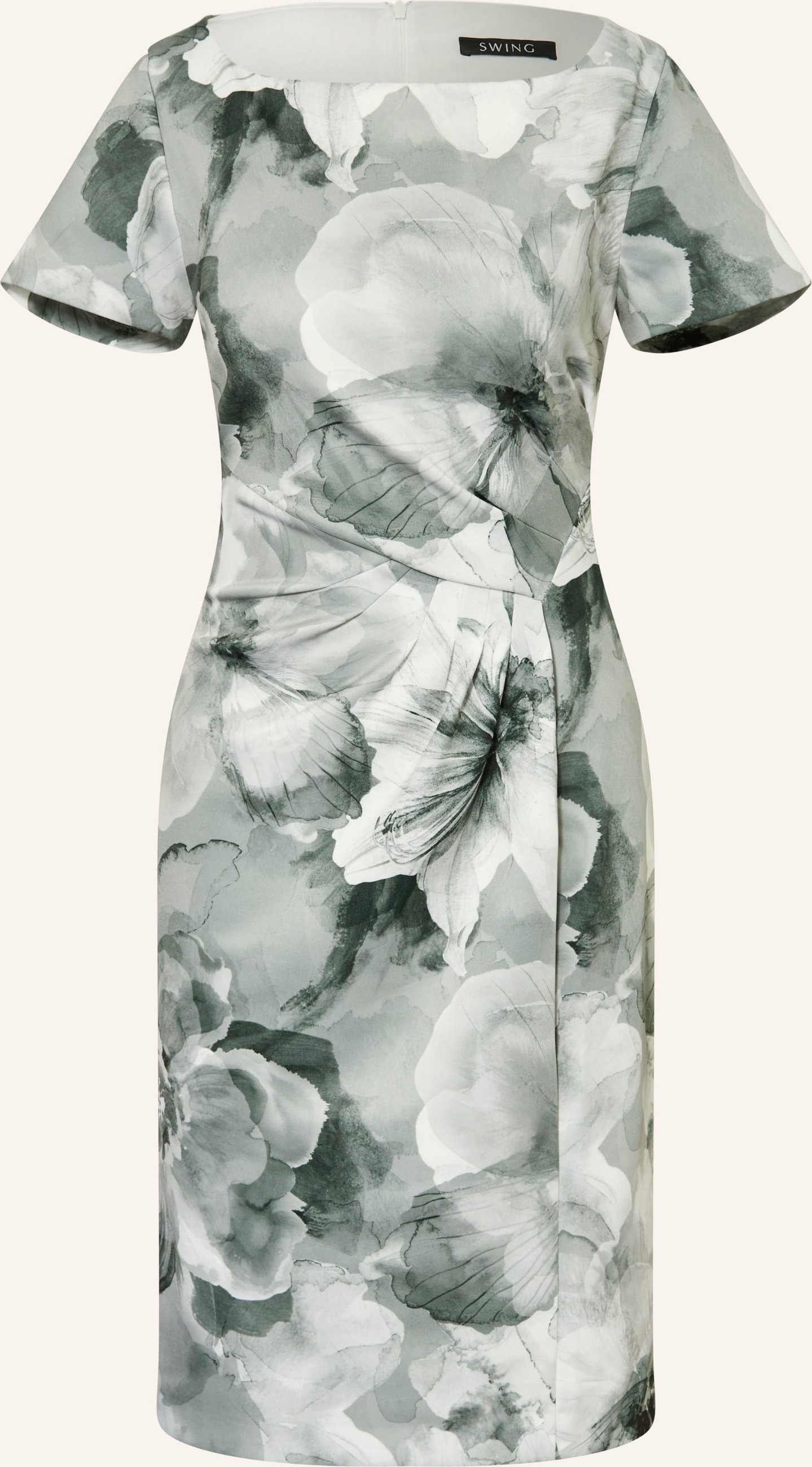 Swing Satinkleid gruen