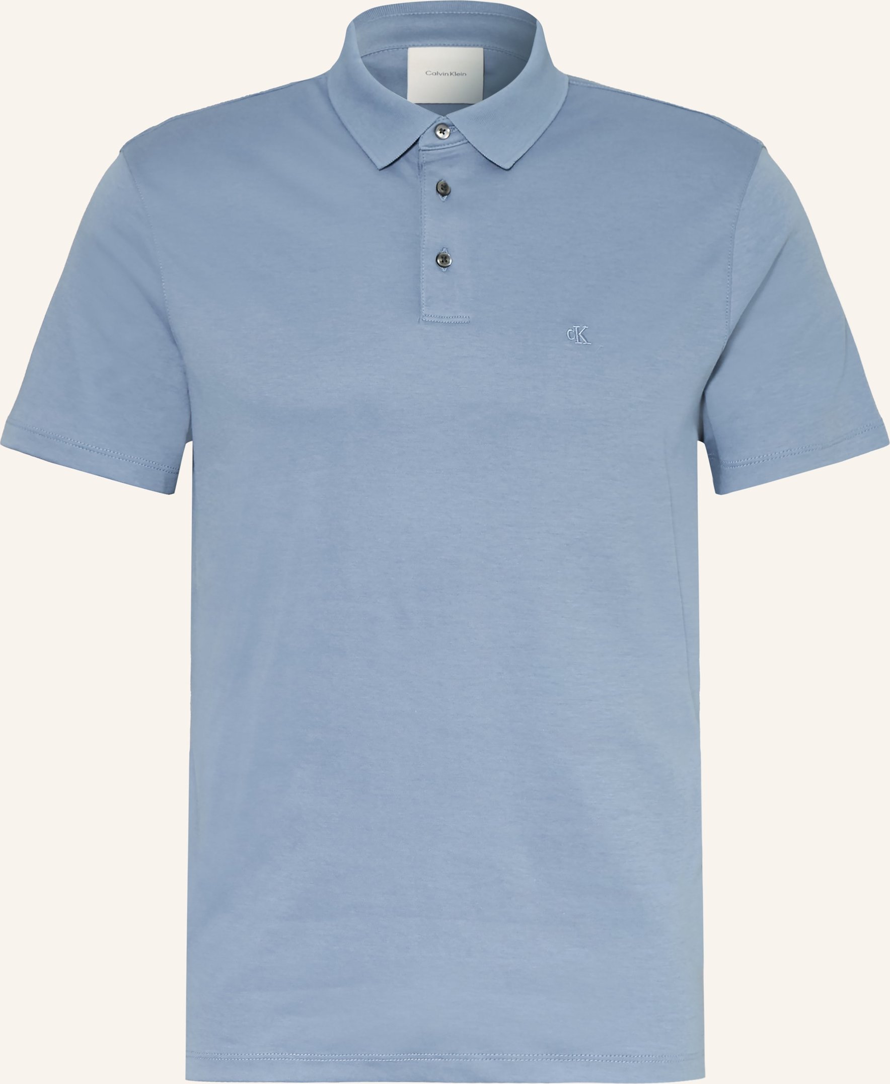 Calvin Klein Jersey-Poloshirt Classic Fit blau