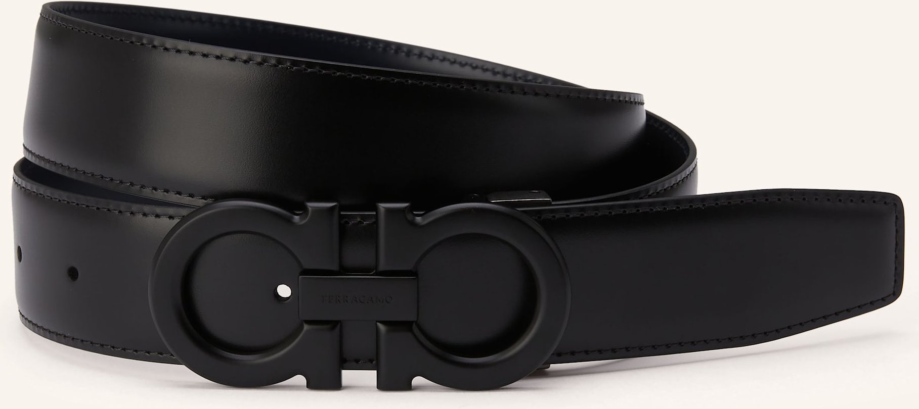 Ferragamo Ledergürtel Zum Wenden blau