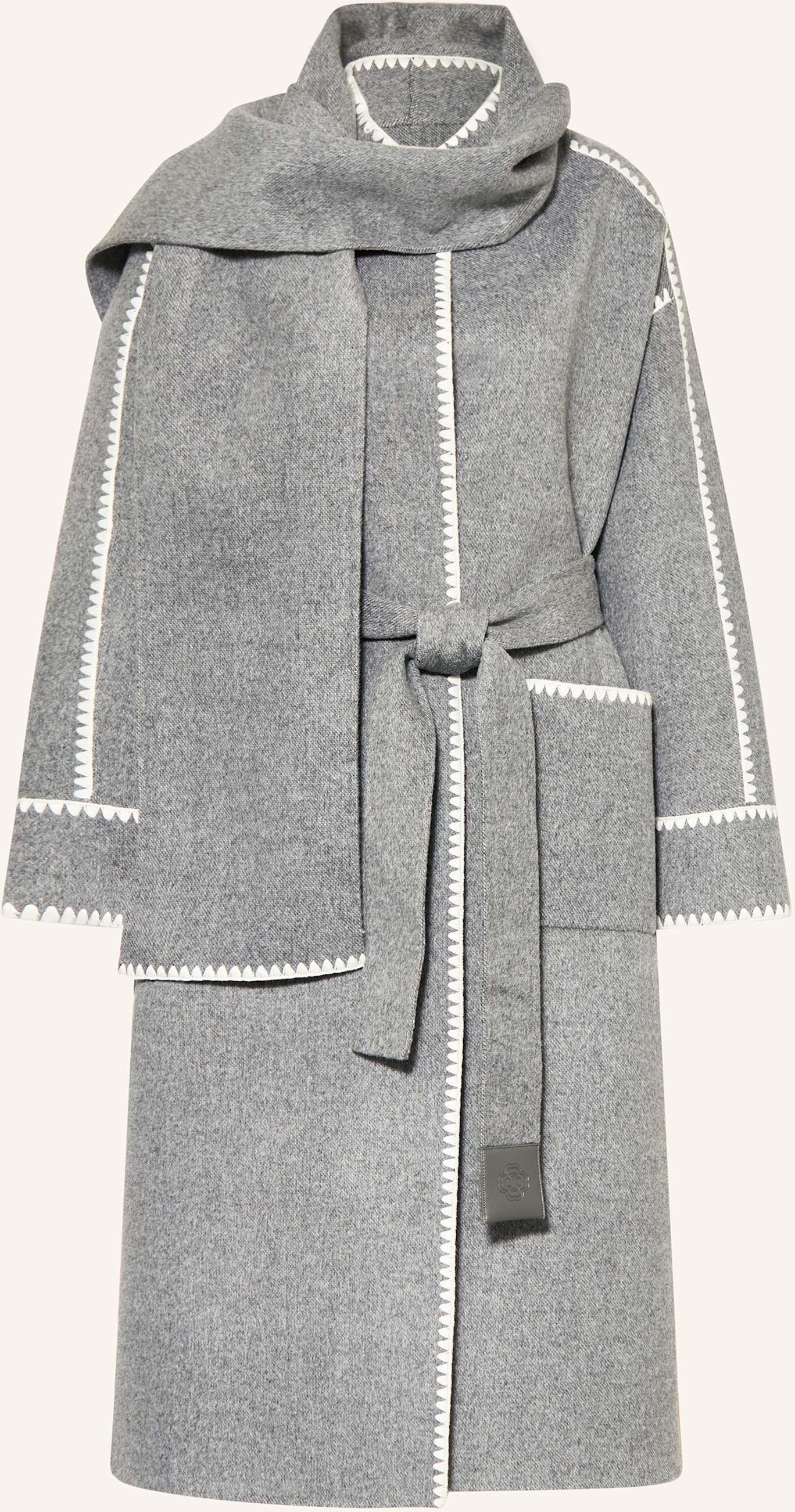 Maje Wollmantel grau