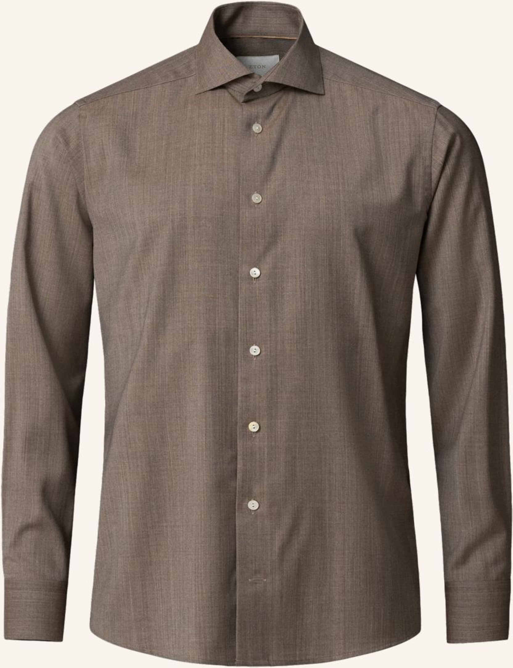 Eton Merino-Hemd Contemporary Fit beige