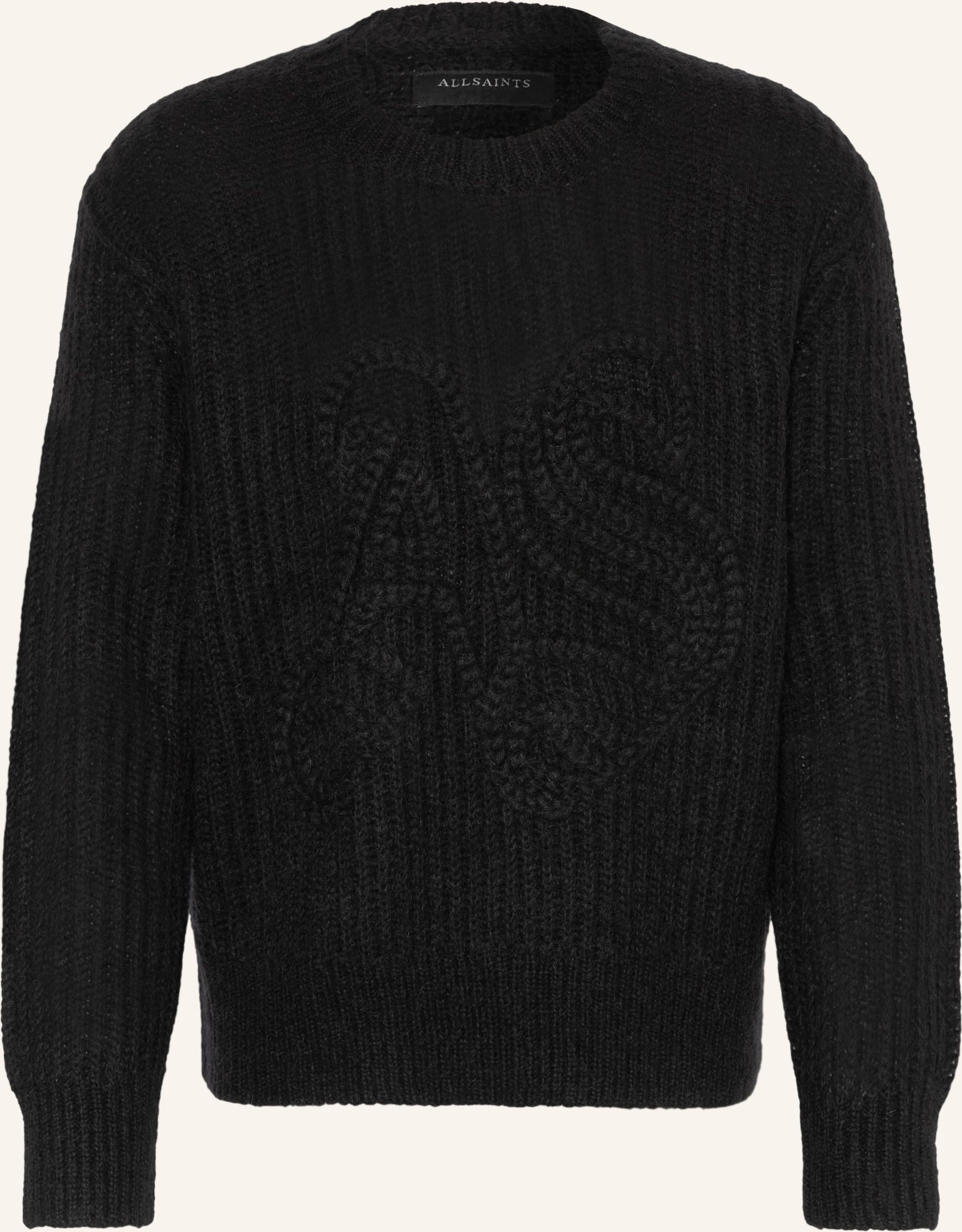 Allsaints Pullover Chainy Mit Mohair schwarz
