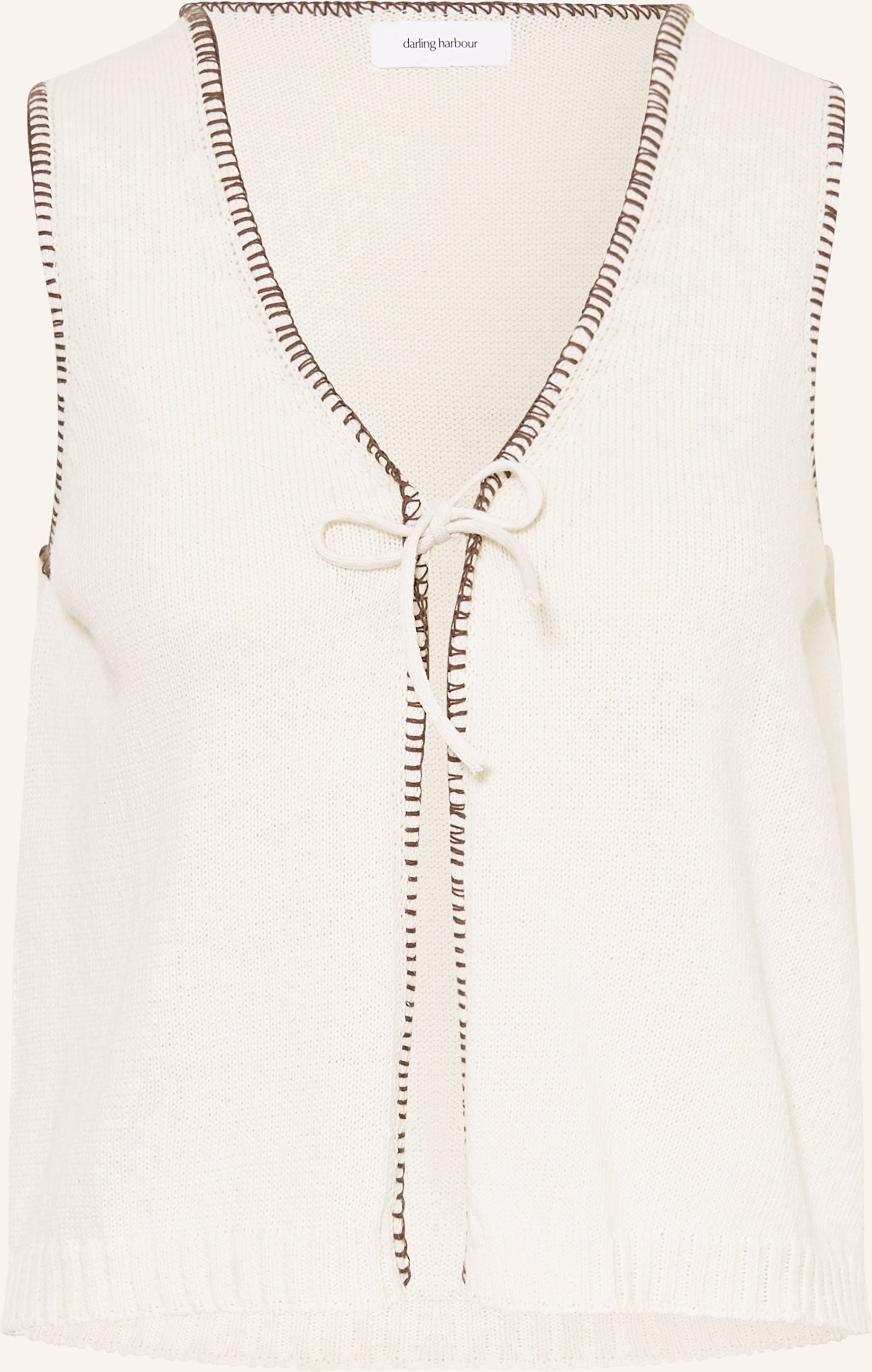 Darling Harbour Strickweste weiss