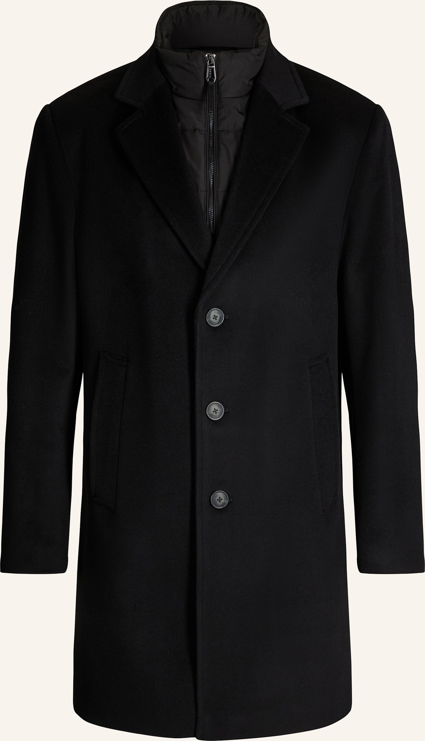 Joop! Wollmantel Morris Mit Herausnehmbarer Blende schwarz